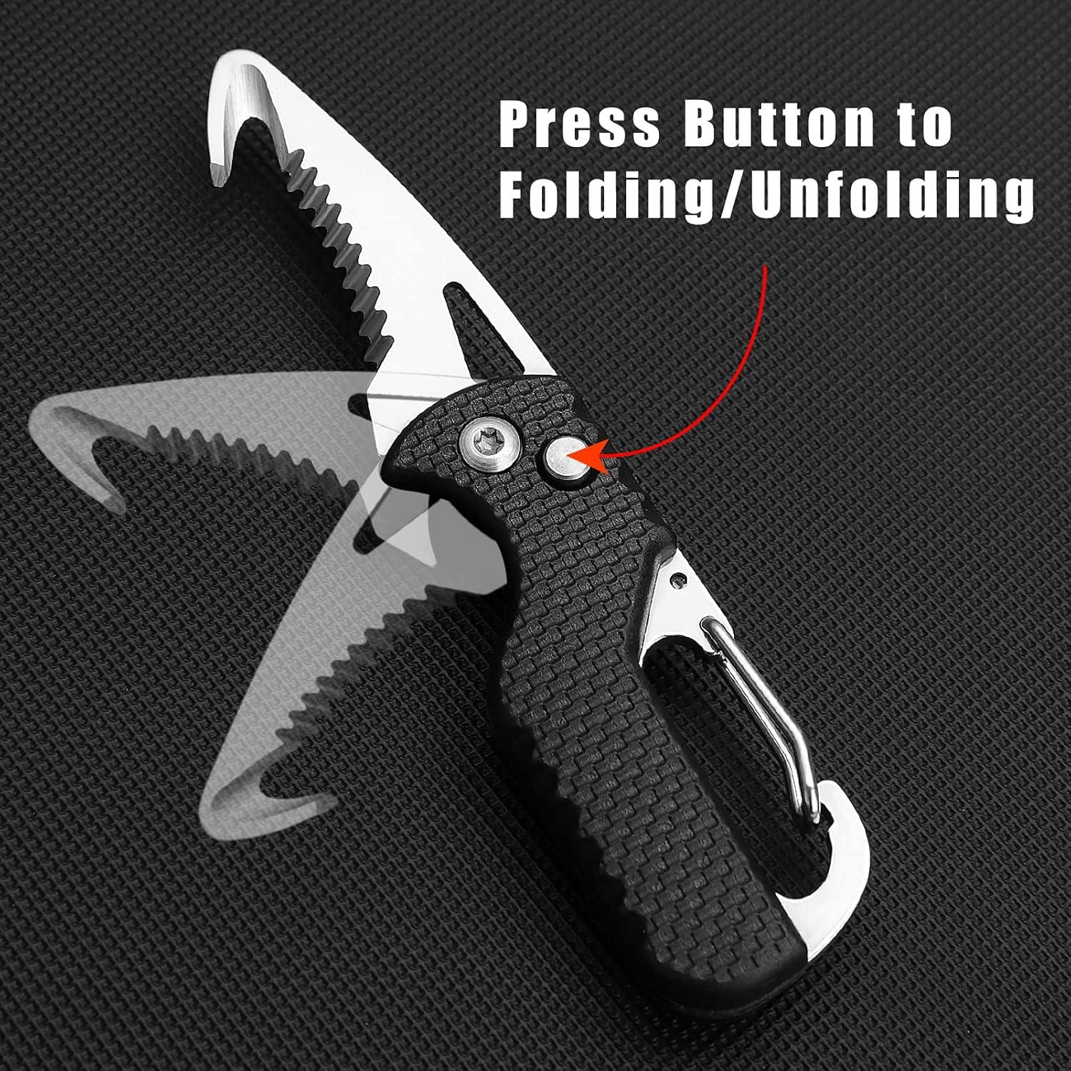 Cortador de Cajas ITOKEY EDC Plegable 10.8cm con Gancho