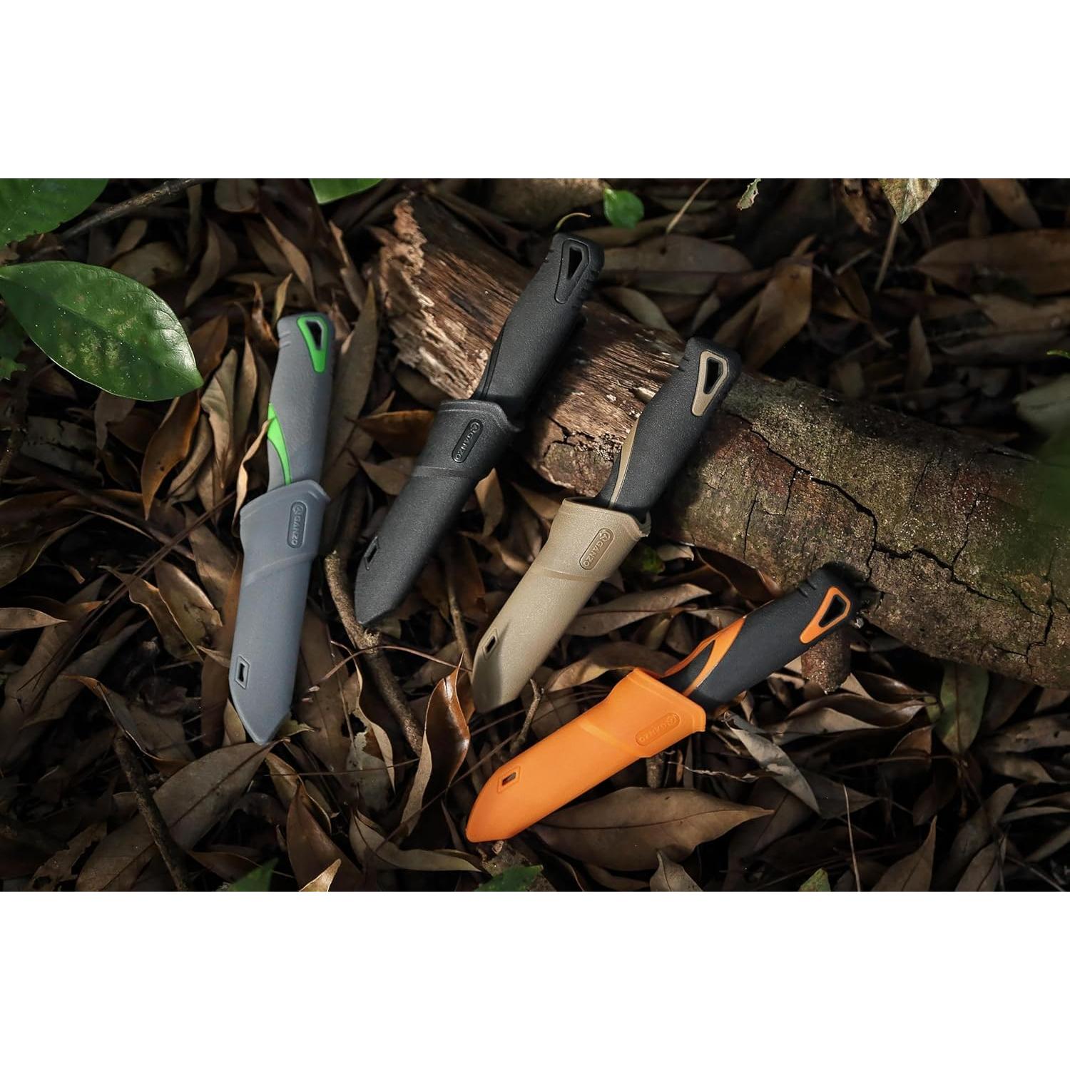 Cuchillo de Hoja Fija Ganzo G807-GY Acero 9CR14 8.8 cm Gris