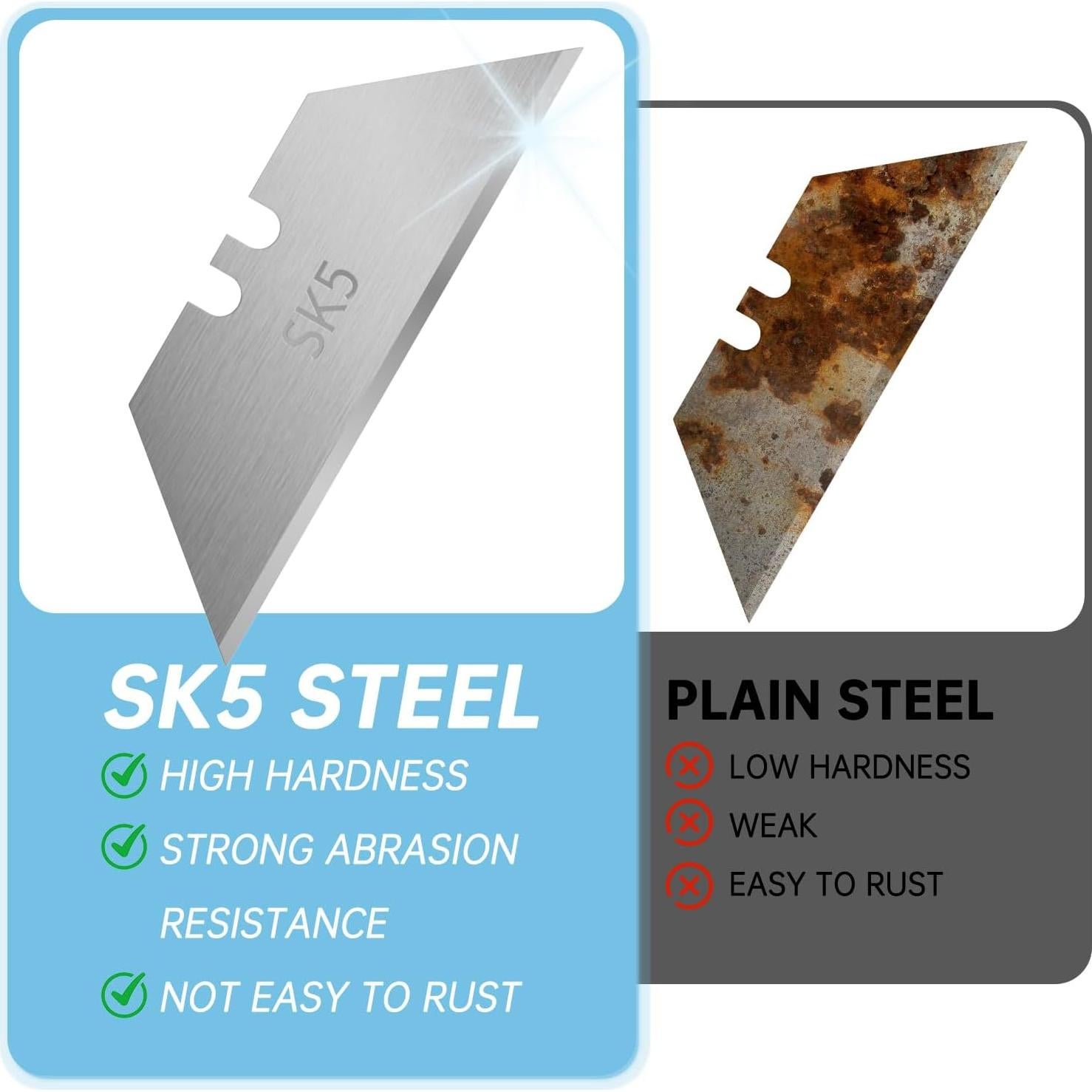 Cuchillas de Cuchillo Utility Gerber - 20 Repuestos Acero SK5