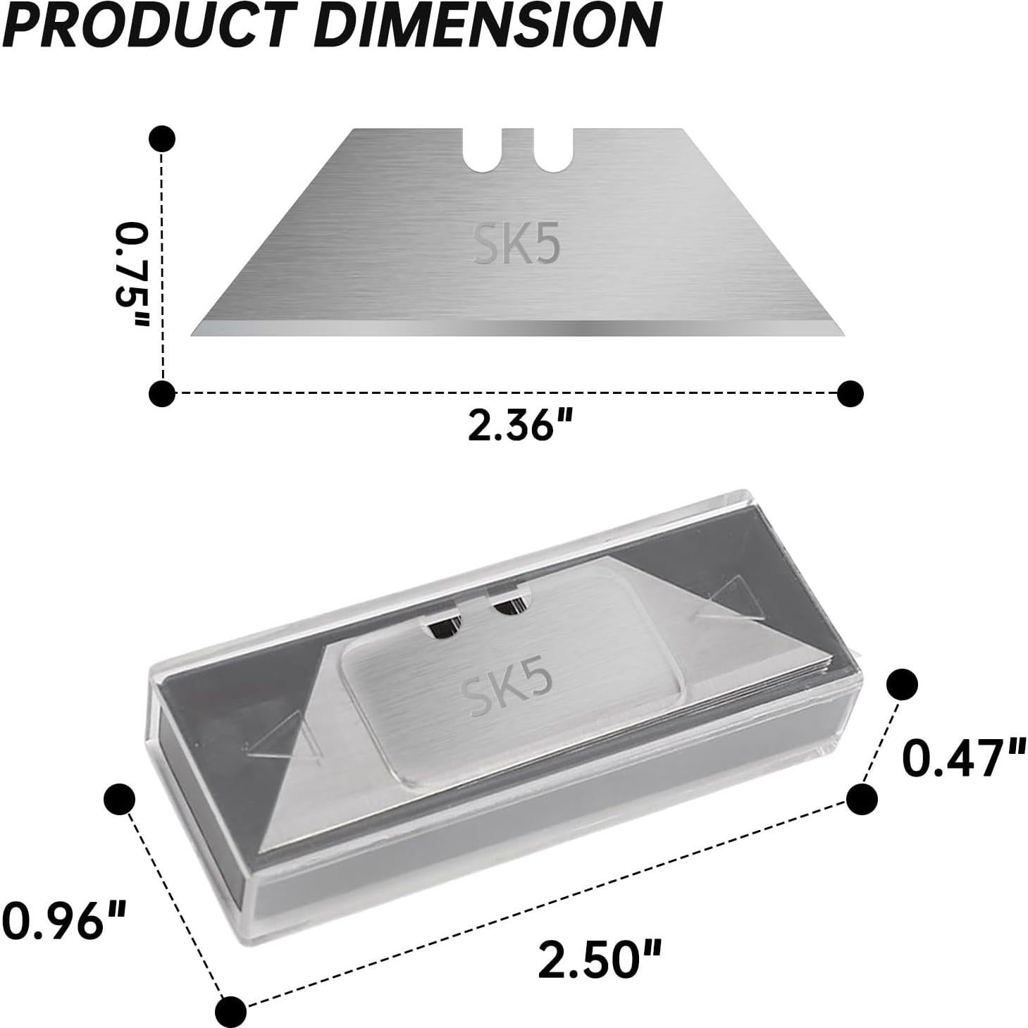Cuchillas de Cuchillo Utility Gerber - 20 Repuestos Acero SK5