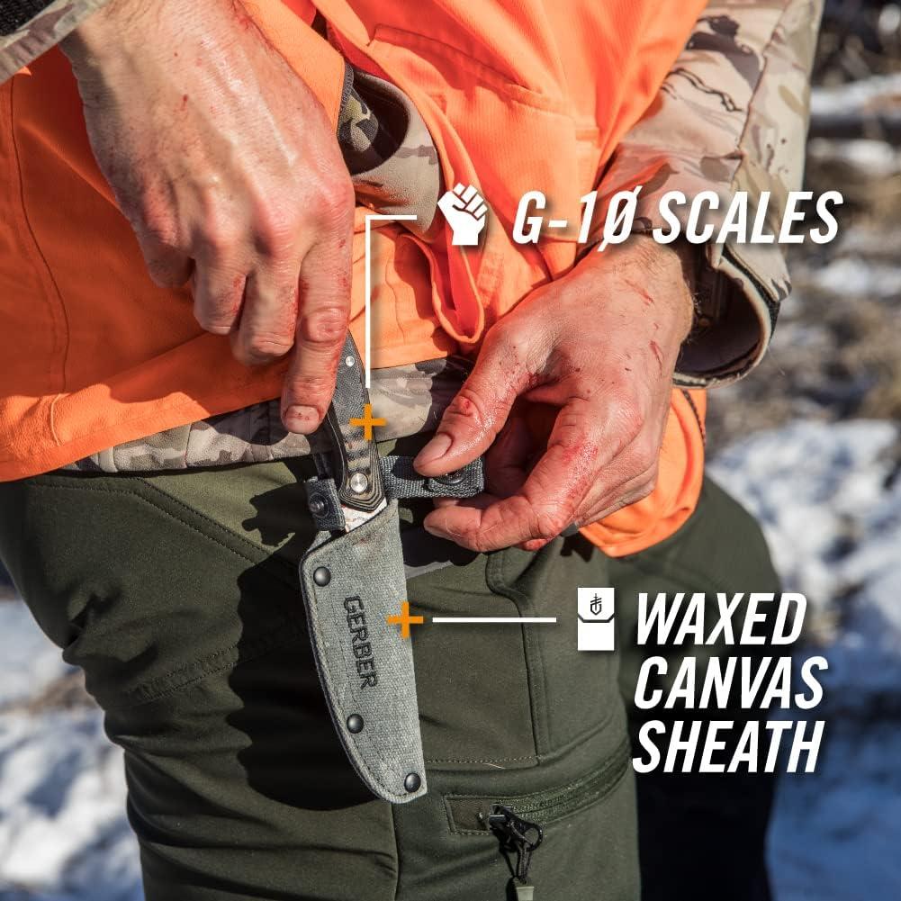 Cuchillo de Caza Gerber Downwind Caper con Funda Negra