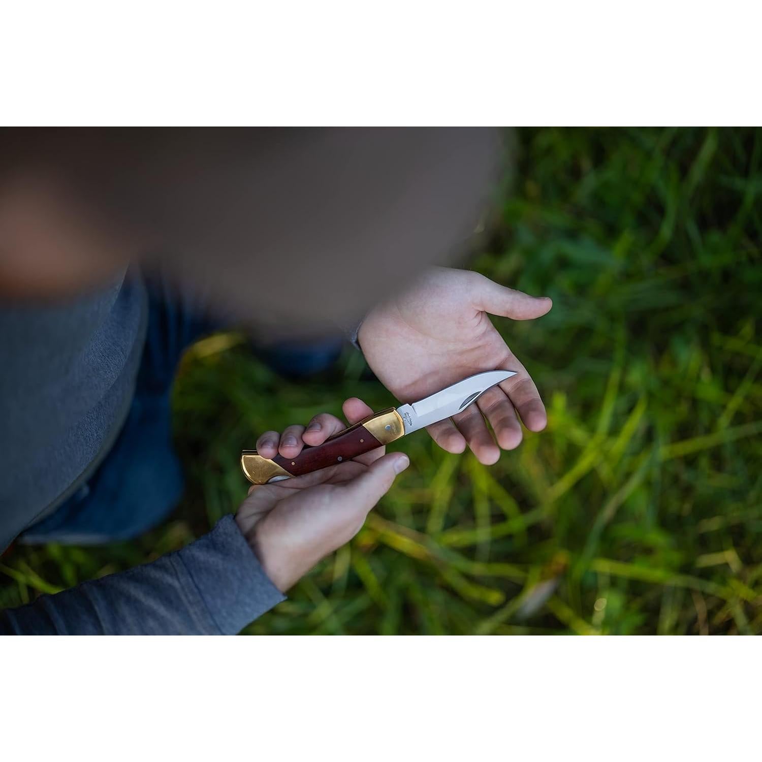 Tijera de bolsillo Uncle Henry LB7 Bear Paw, acero inoxidable 9.4 cm