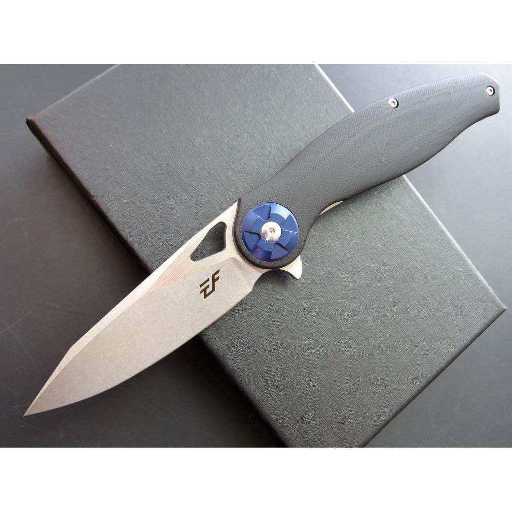 Cuchillo Plegable Eafengrow EF76 Negro con Hoja D2 20.8 cm