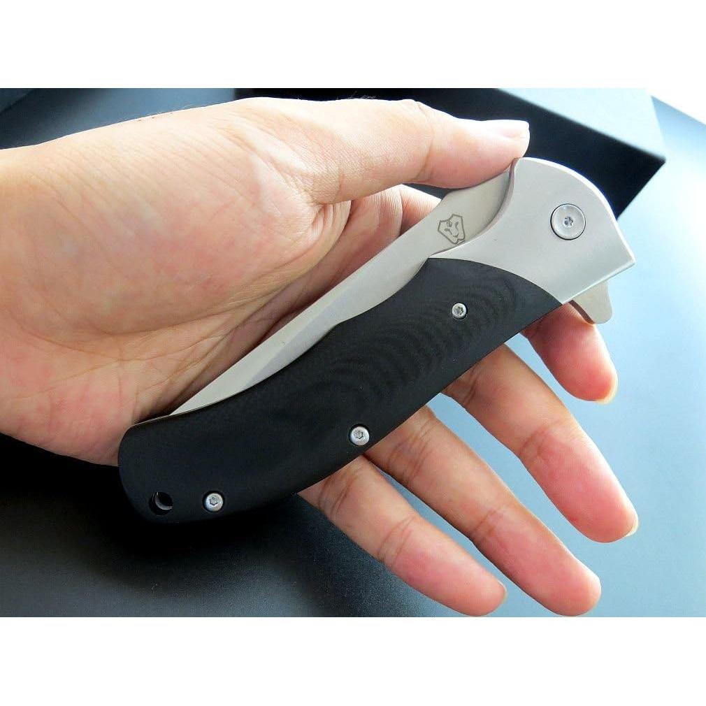 Cuchillo Plegable Eafengrow EF5 de Acero Inoxidable 9Cr18Mov