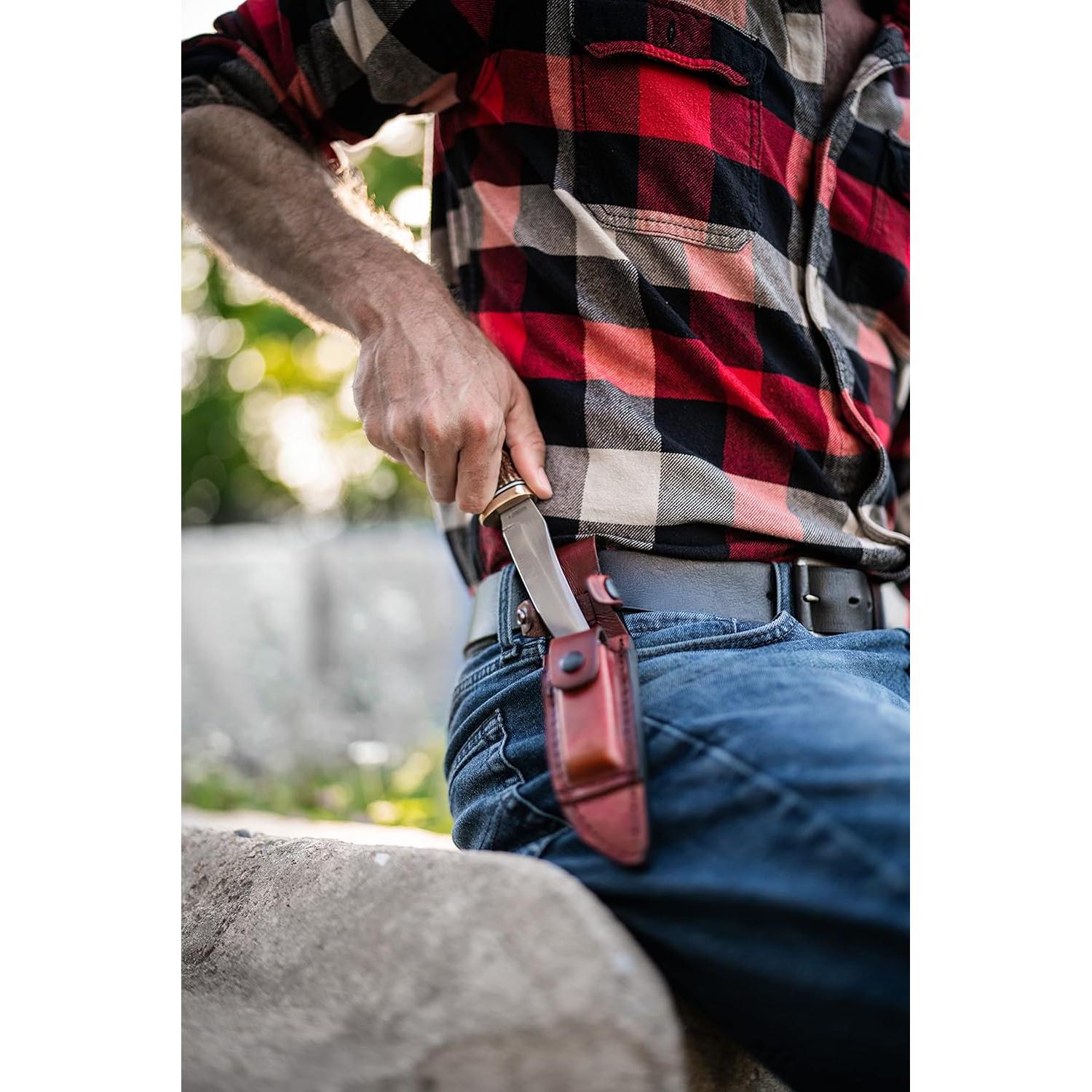 Cuchillo de Caza Uncle Henry 153UH Espiga Dorada 12.7 cm