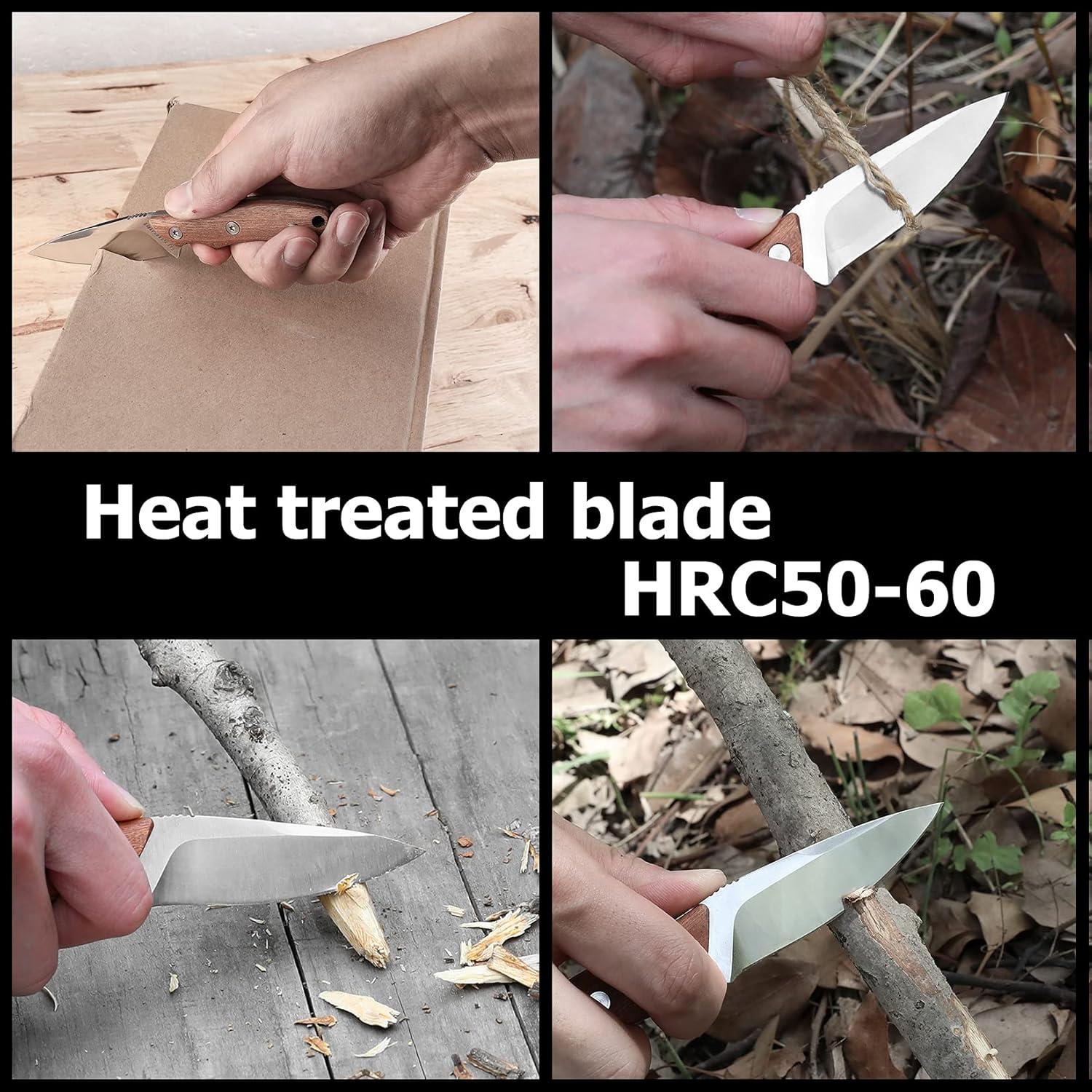 Cuchillo de hoja fija compacto DURATECH 15.24 cm EDC camping