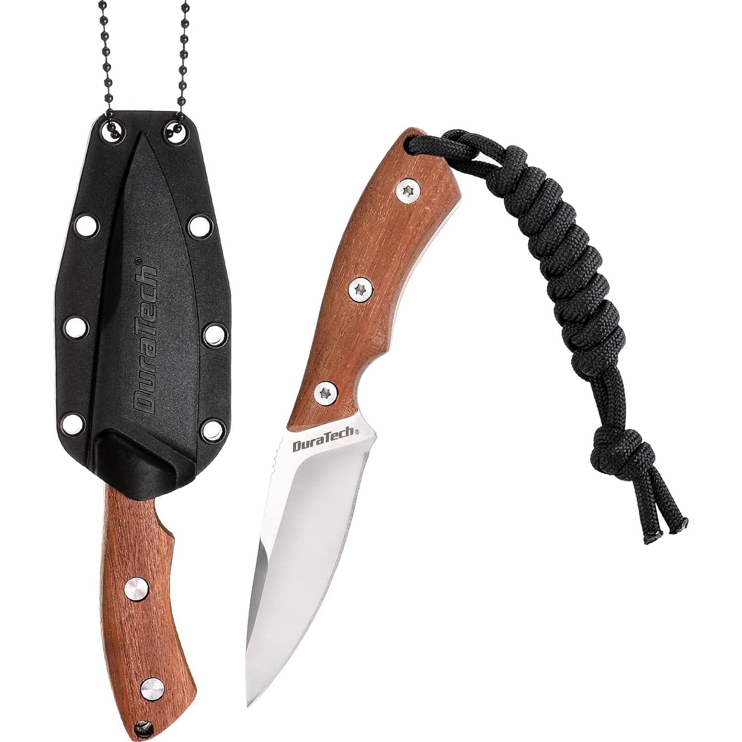 Cuchillo de hoja fija compacto DURATECH 15.24 cm EDC camping