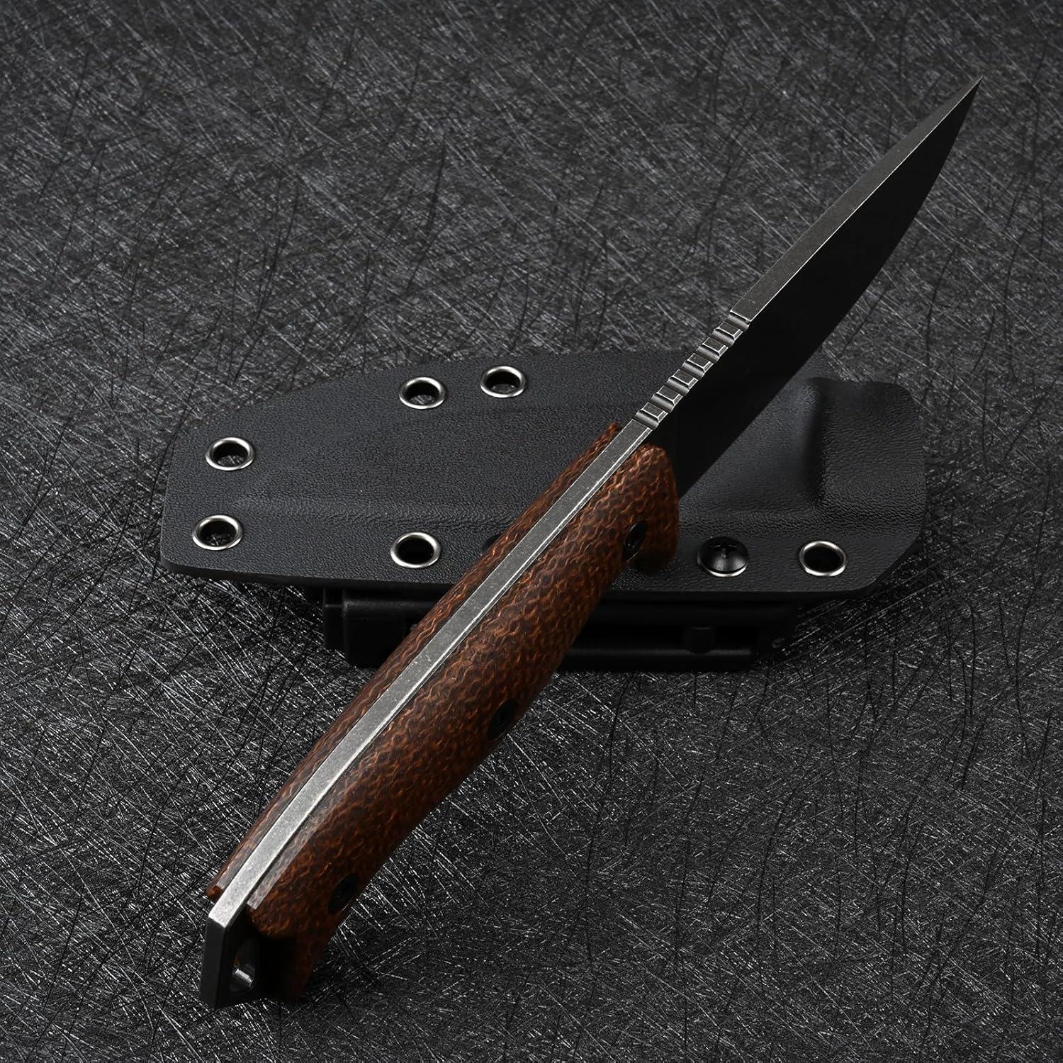Cuchillo Fijo SDOKEDC de Acero DC53 con Mango de Micarta 22.1cm