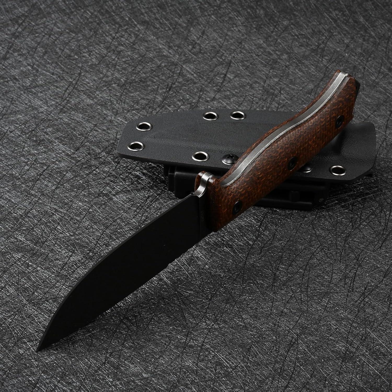 Cuchillo Fijo SDOKEDC de Acero DC53 con Mango de Micarta 22.1cm
