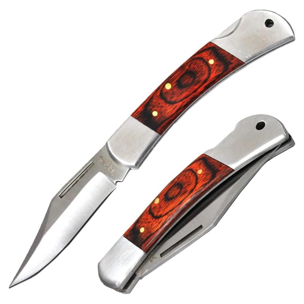 Cuchillo de Bolsillo Plegable Rtek RT 6546 Madera 17.15 cm