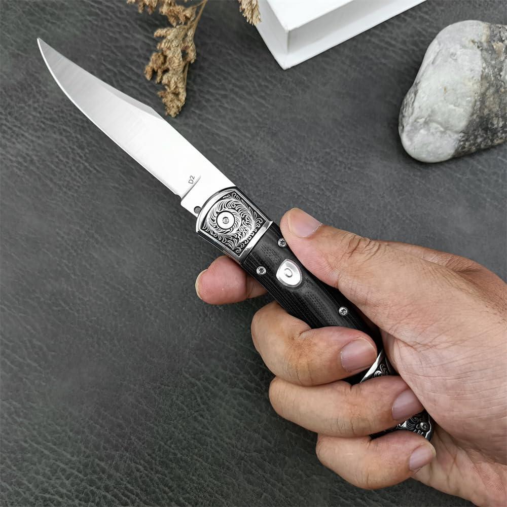 Cuchillo de bolsillo Goshawk G158-110 EDC acero D2 plegable