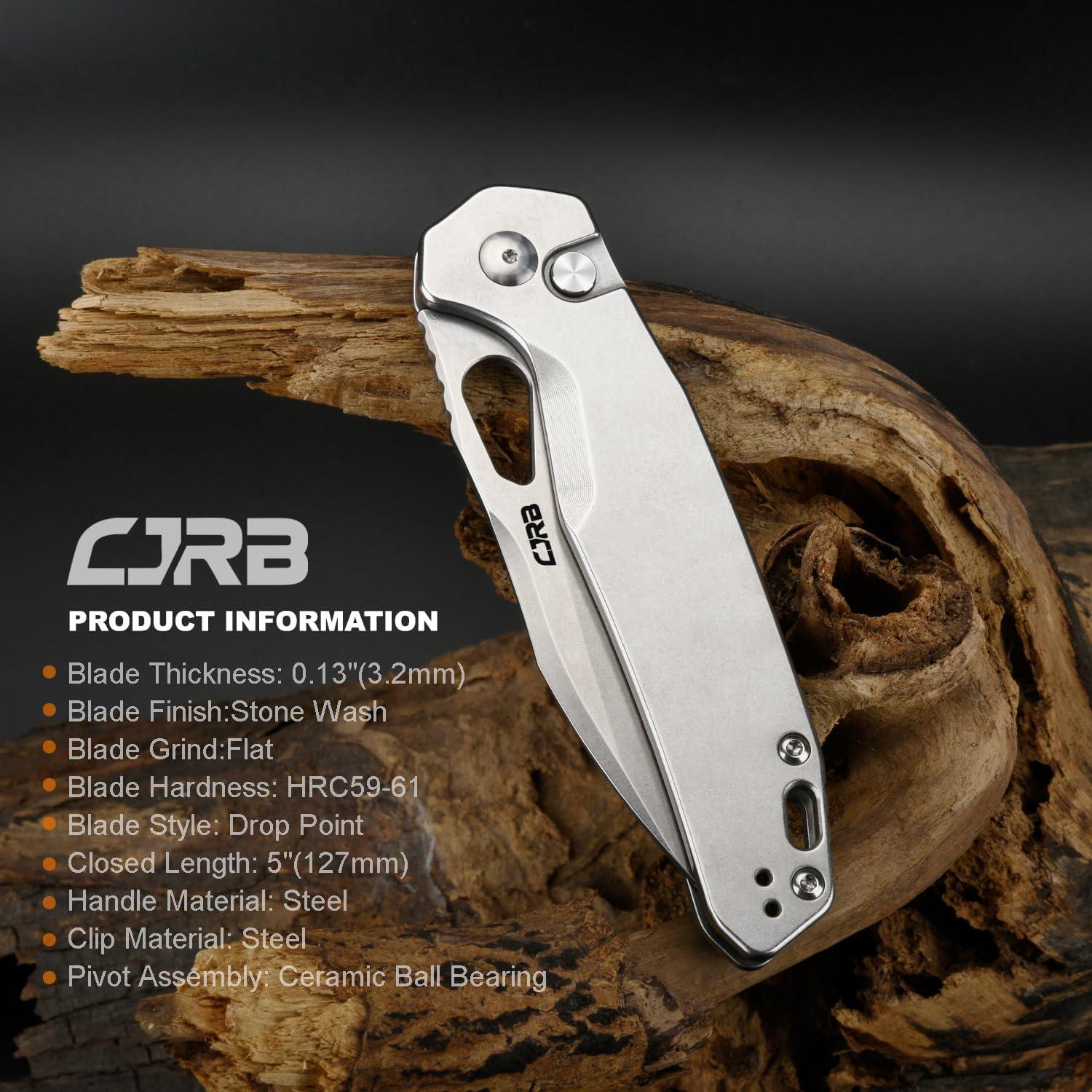 Cuchillo Plegable CJRB Frack J1931, 9.9 cm Hoja AR-RPM9