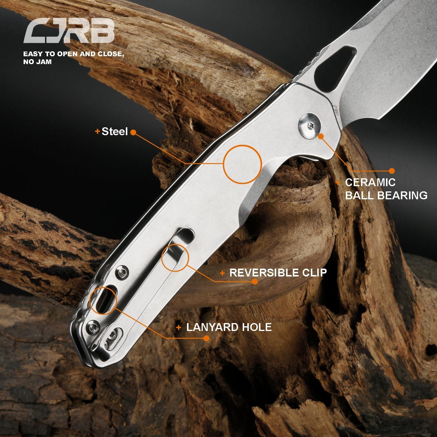 Cuchillo Plegable CJRB Frack J1931, 9.9 cm Hoja AR-RPM9