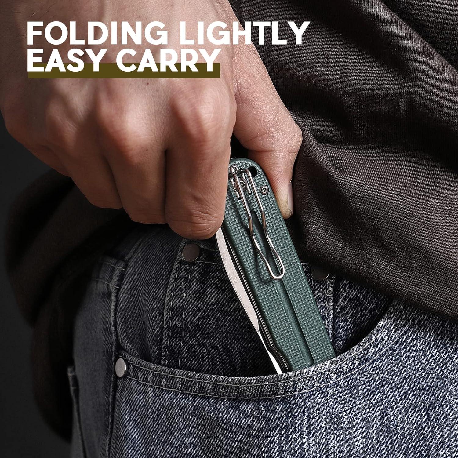 Cuchillo Plegable Firebird FH922-GB Acero D2 Mango G10 Verde