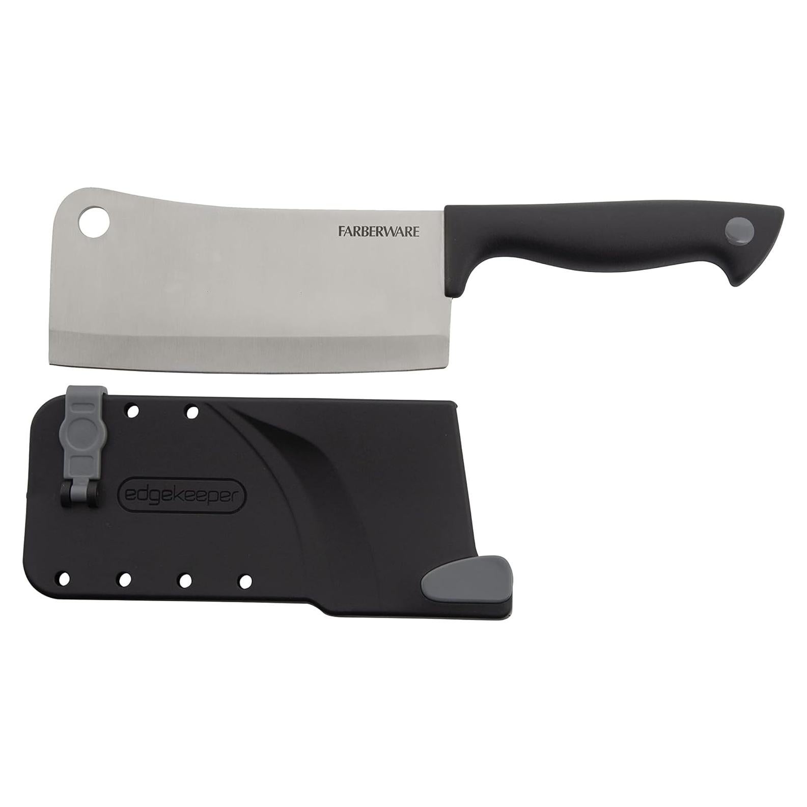 Cuchillo de Hacha 15 cm Farberware Edgekeeper con Funda Afilante
