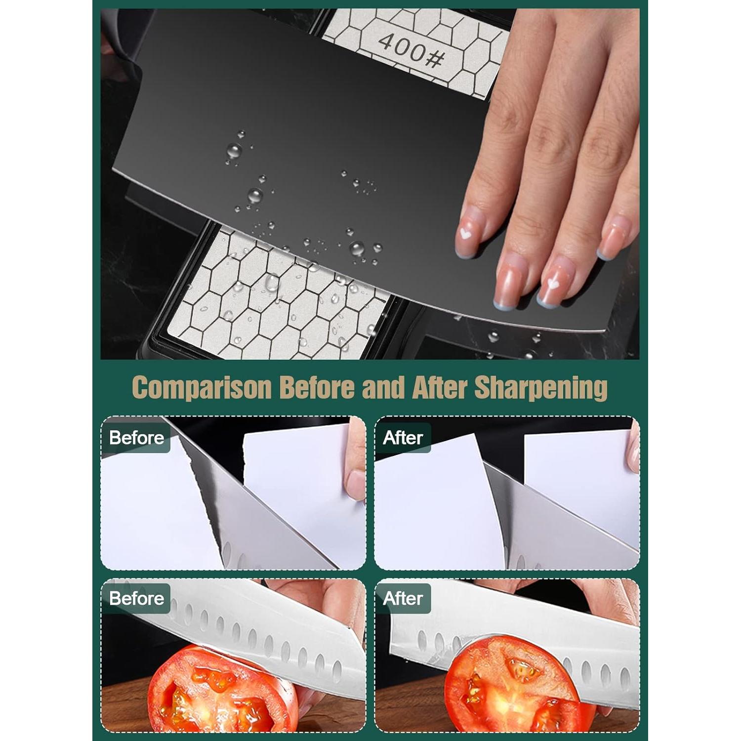 Piedra de Afilar Doble Cara Kalolary 400/1000 Grano 15x6.3cm