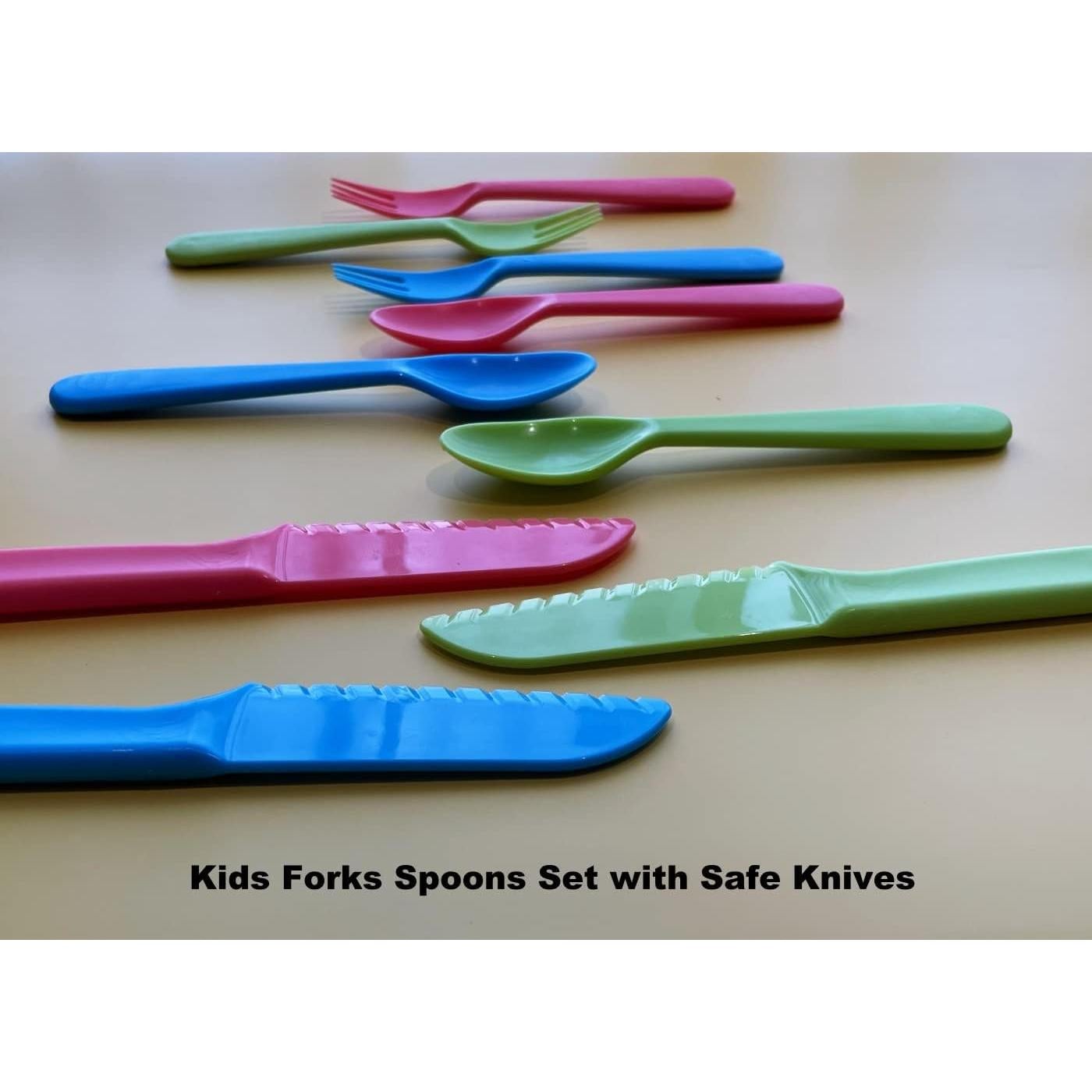 Juego de Cubiertos Reutilizables para Niños Jawbush 9 Piezas