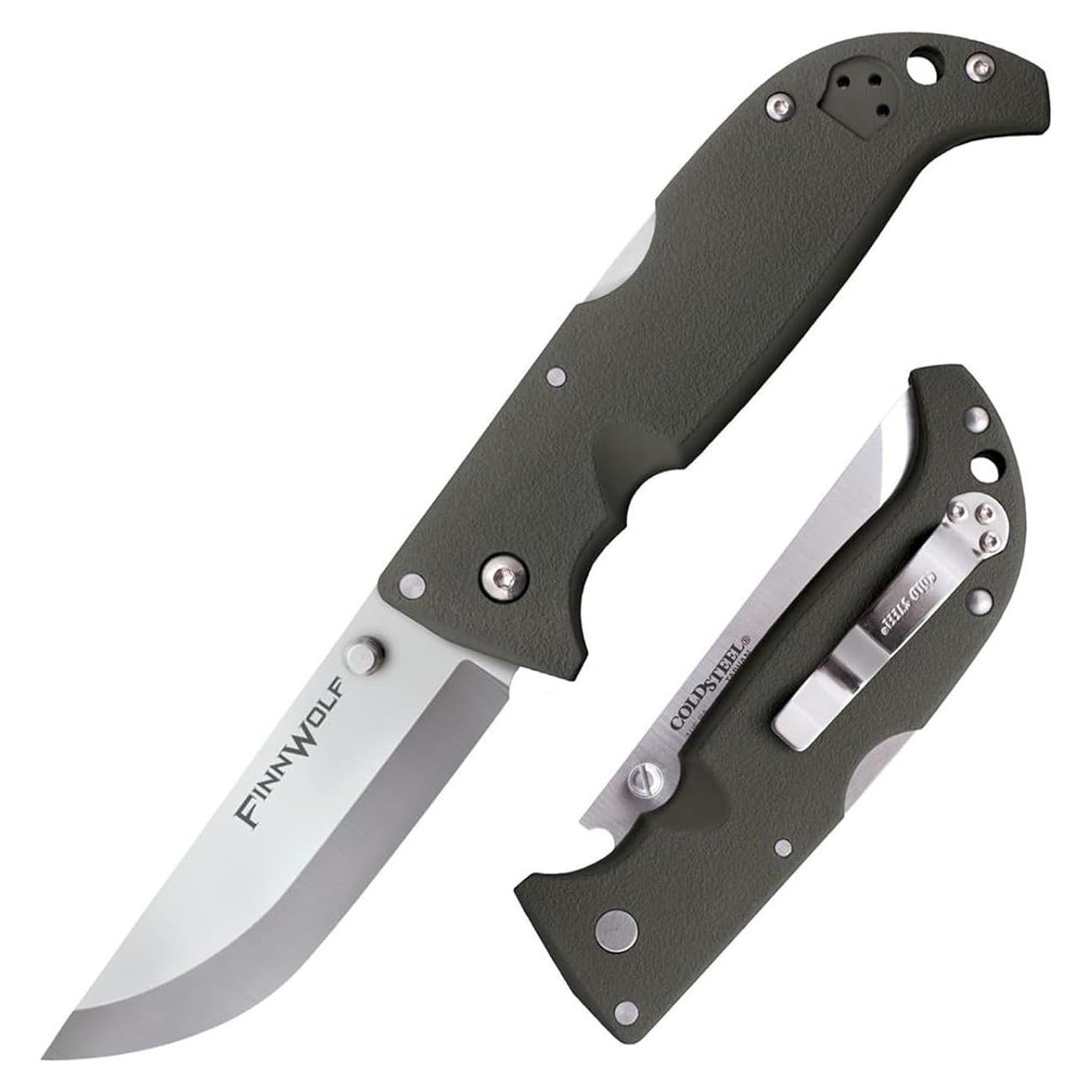 Cuchillo Plegable Cold Steel Finn Wolf AUS8A 3.5" Verde OD