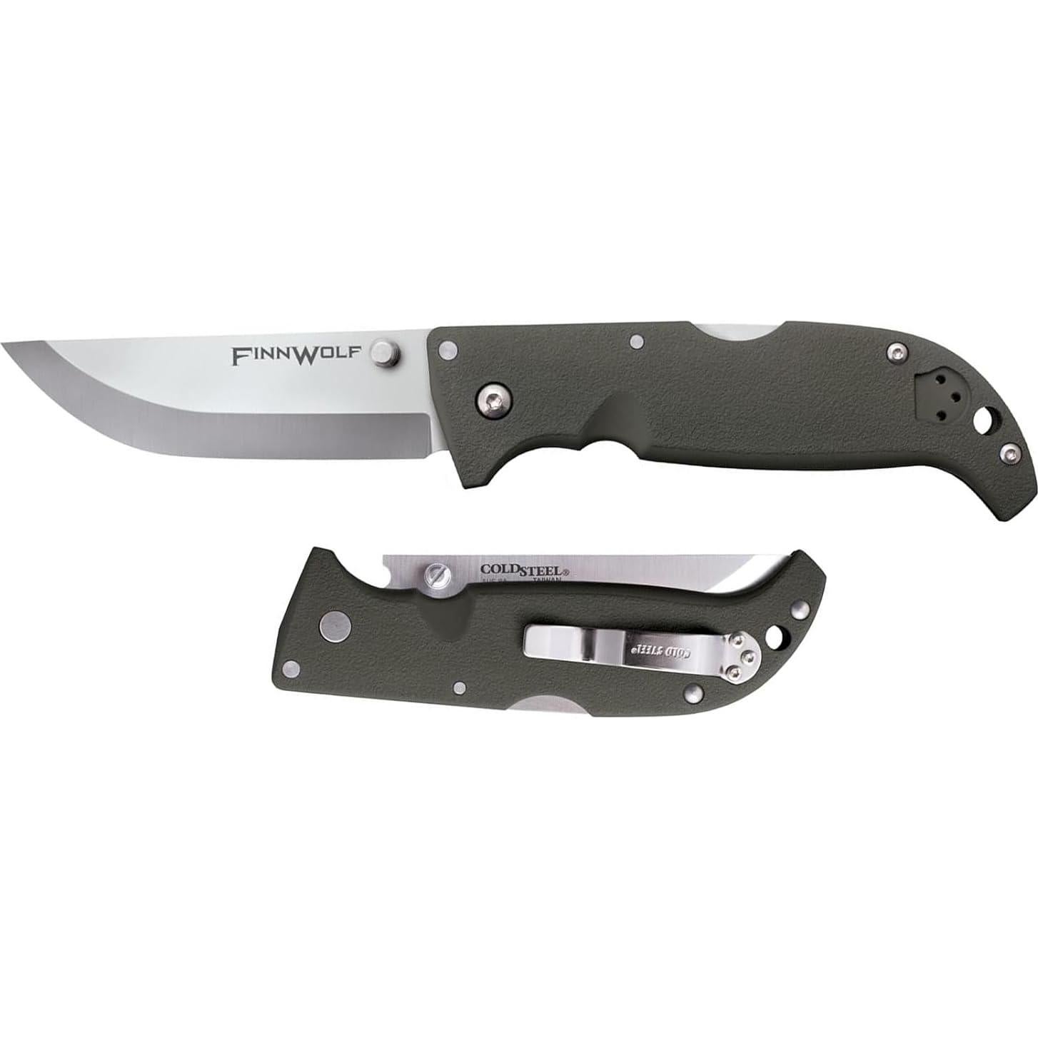 Cuchillo Plegable Cold Steel Finn Wolf AUS8A 3.5" Verde OD