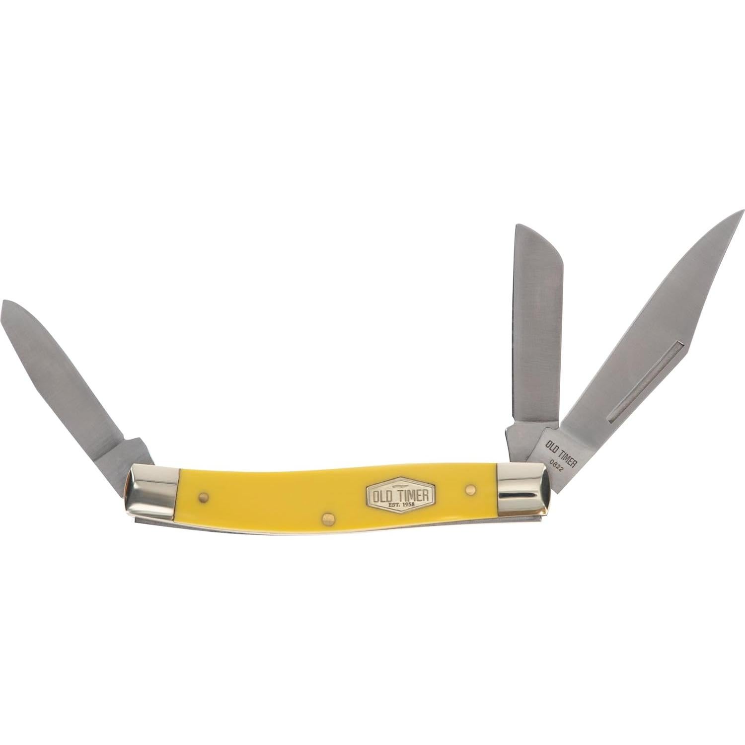 Cuchillo de Bolsillo Viejo Temporizador 8OTY Amarillo 17.5cm