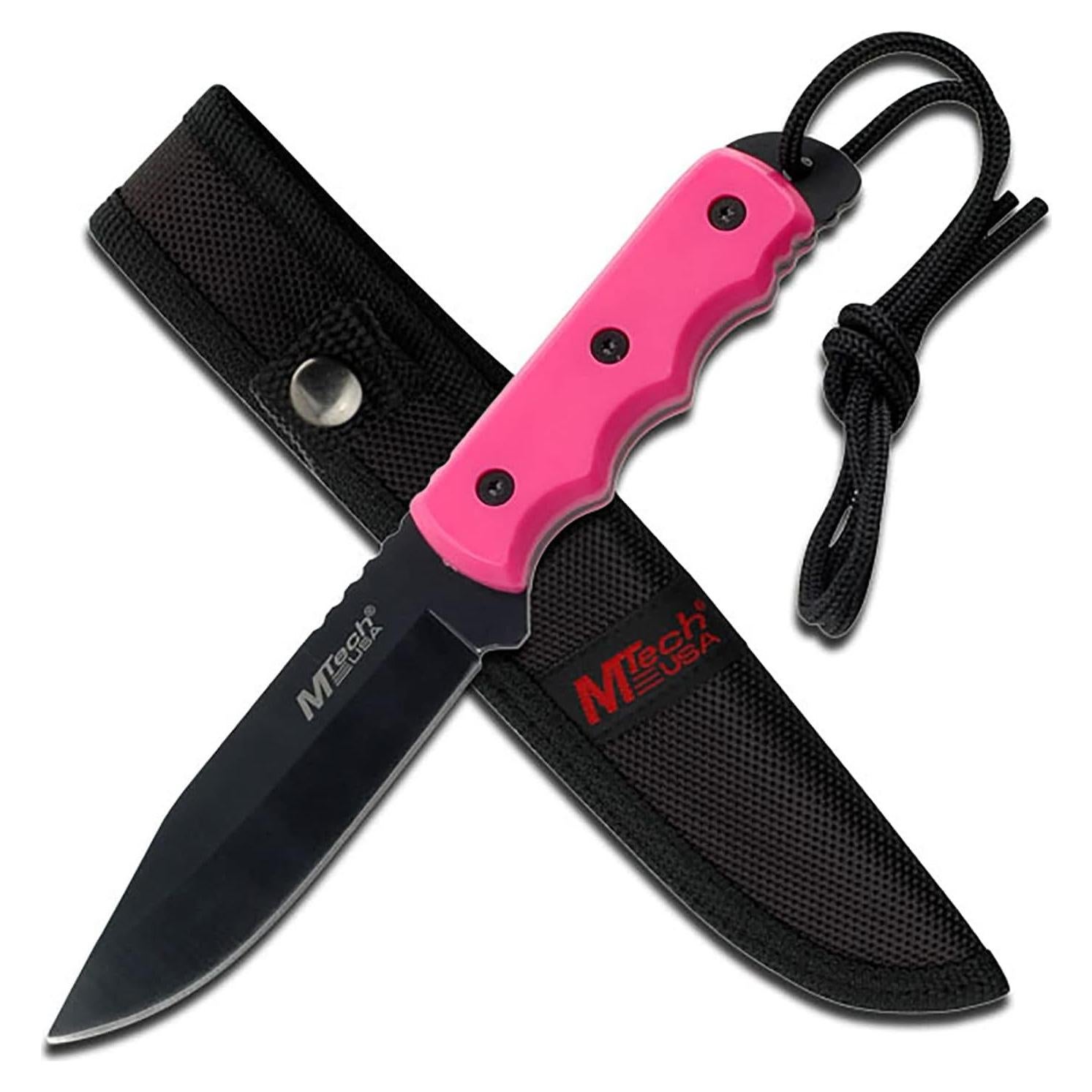 Cuchillo de Hoja Fija MTech USA MT-20-35, 20.32 cm, Acero Inoxidable Negro