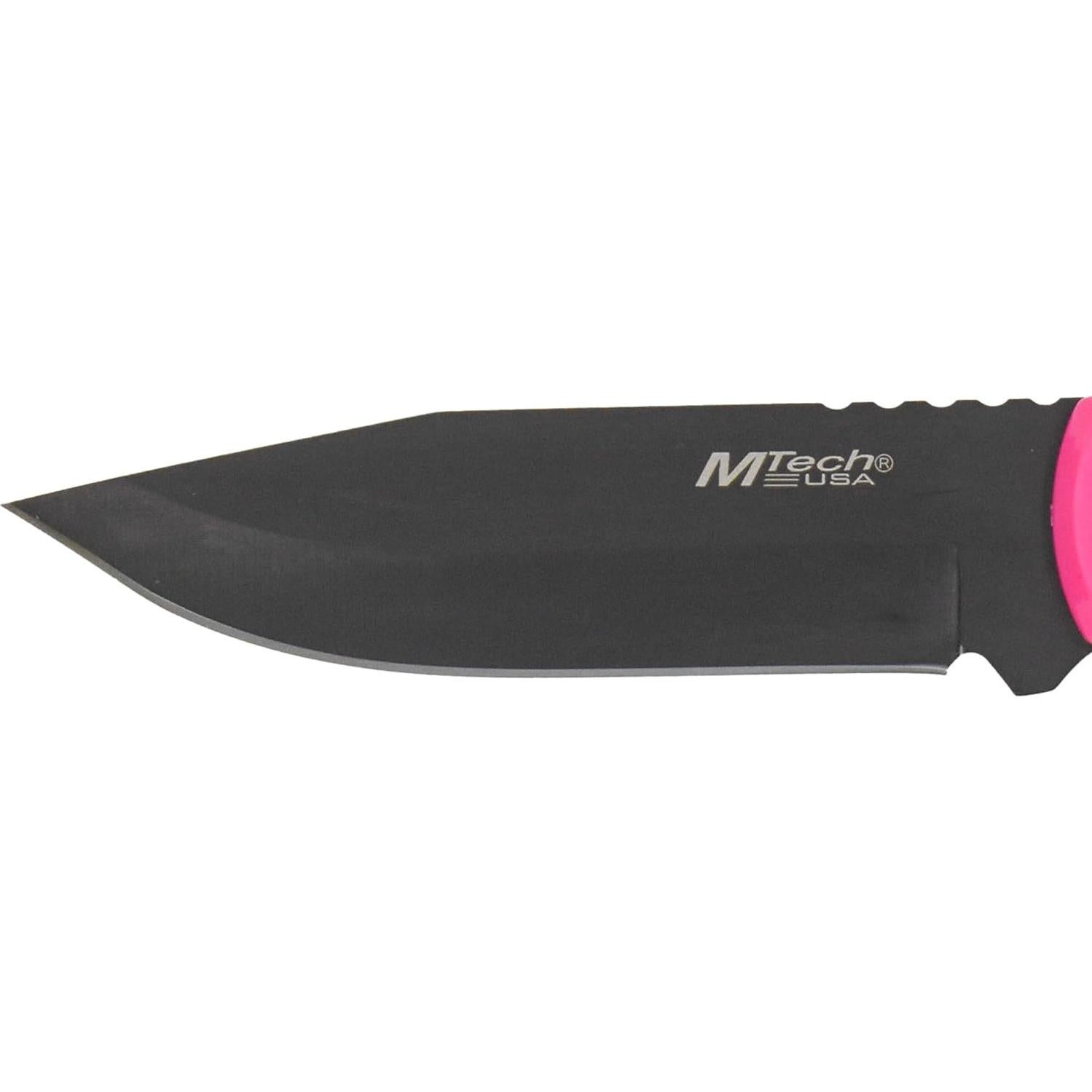 Cuchillo de Hoja Fija MTech USA MT-20-35, 20.32 cm, Acero Inoxidable Negro
