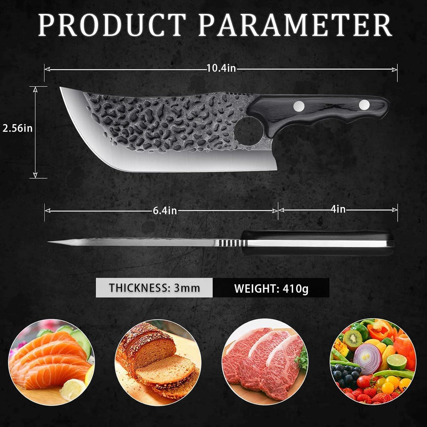 Cuchillo de Carne Moontay 20.3 cm Acero Aleado Mango Pakkawood