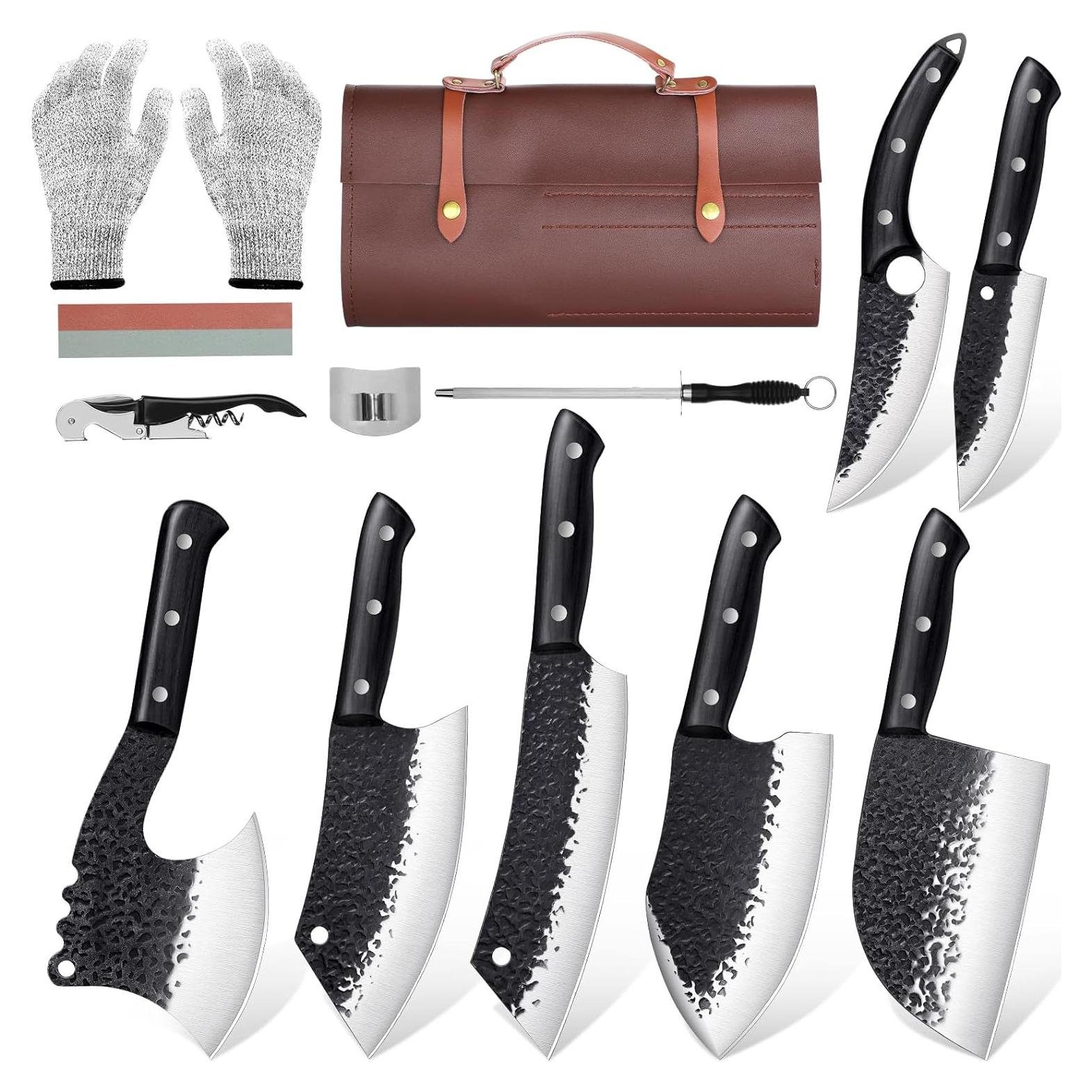 Juego de Cuchillos de Cocina Golden Bird - 13 Piezas Forjados