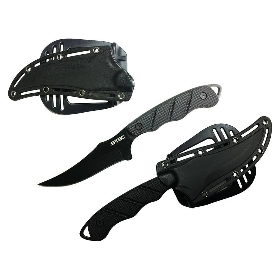 Cuchillo Táctico S-TEC STT25139BK 4" Inoxidable con Funda