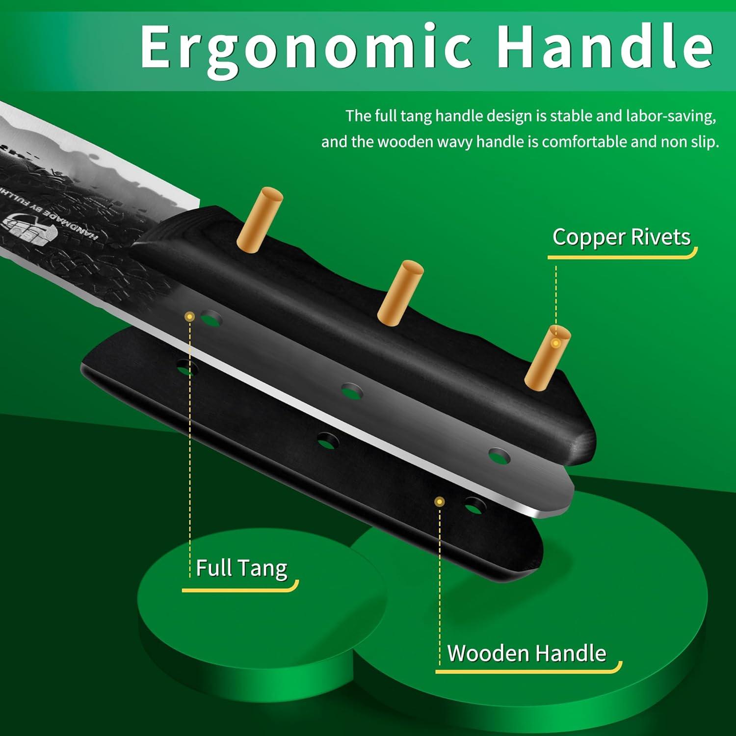 Juego de Cuchillos de Chef 12 Piezas Fullhi Forjados a Mano