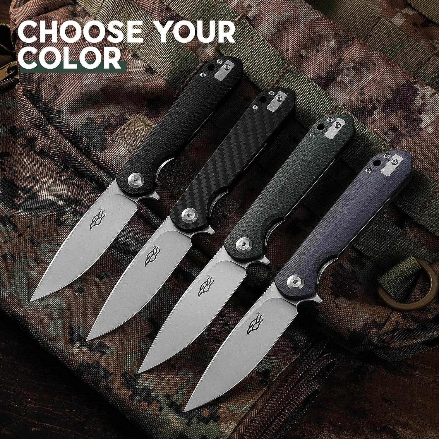 Cuchillo Plegable Firebird GANZO FH41S-GB Acero D2 Verde