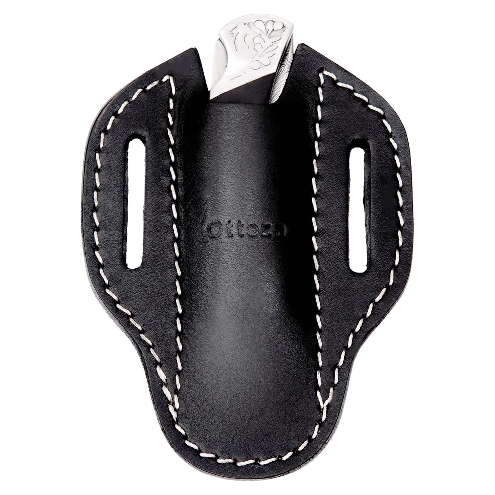 Funda de cuchillo de cuero Ottoza 5" para cinturón - Modelo 70
