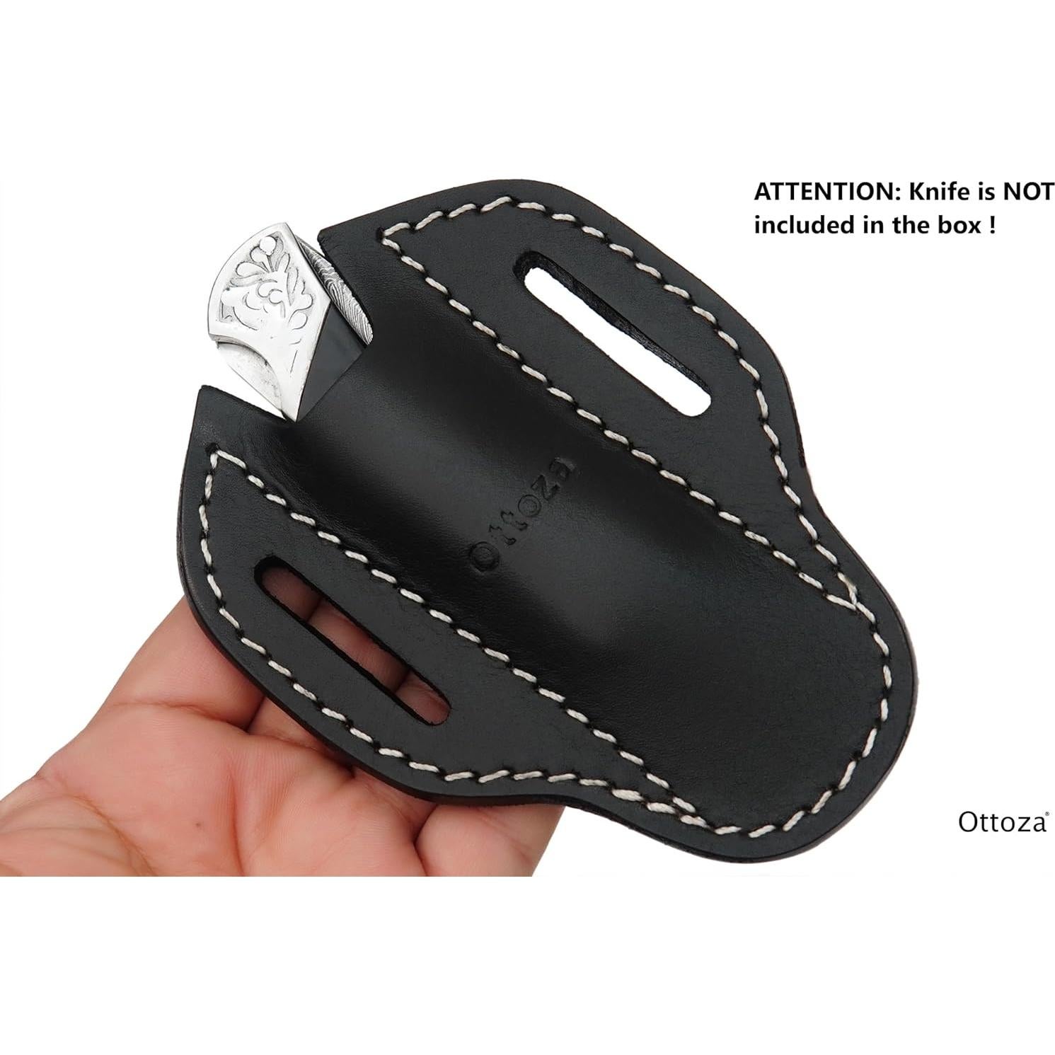 Funda de cuchillo de cuero Ottoza 5" para cinturón - Modelo 70