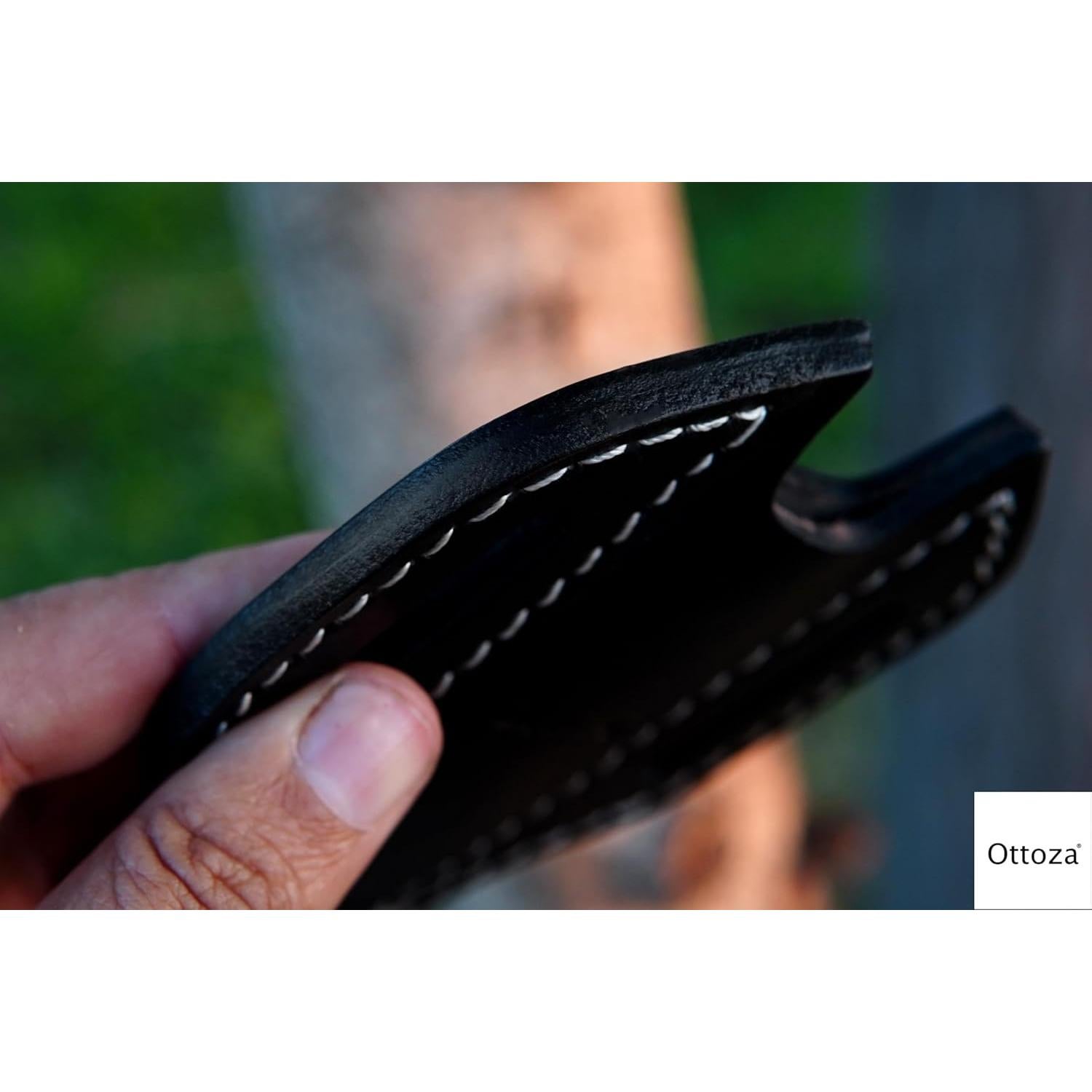 Funda de cuchillo de cuero Ottoza 5" para cinturón - Modelo 70