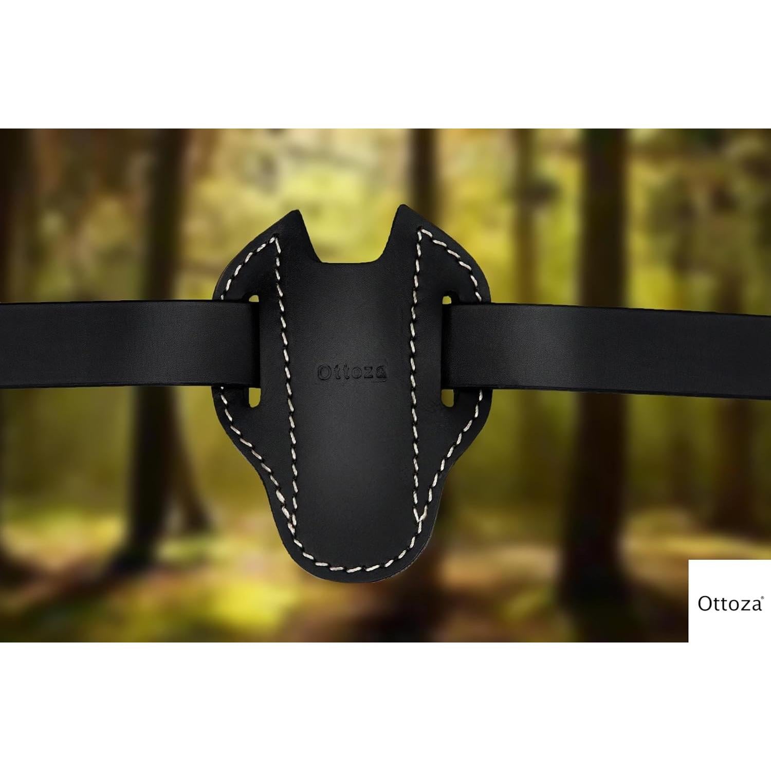 Funda de cuchillo de cuero Ottoza 5" para cinturón - Modelo 70