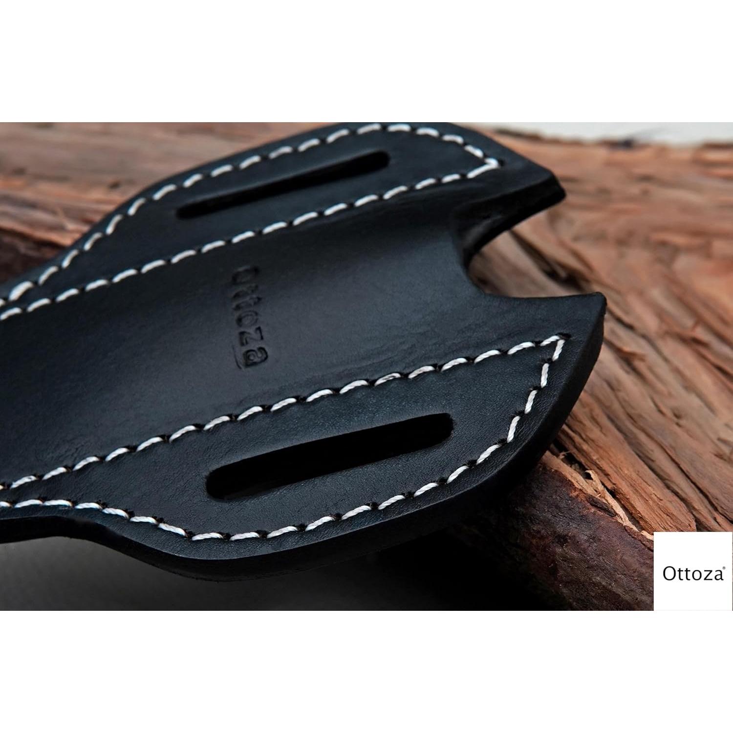 Funda de cuchillo de cuero Ottoza 5" para cinturón - Modelo 70
