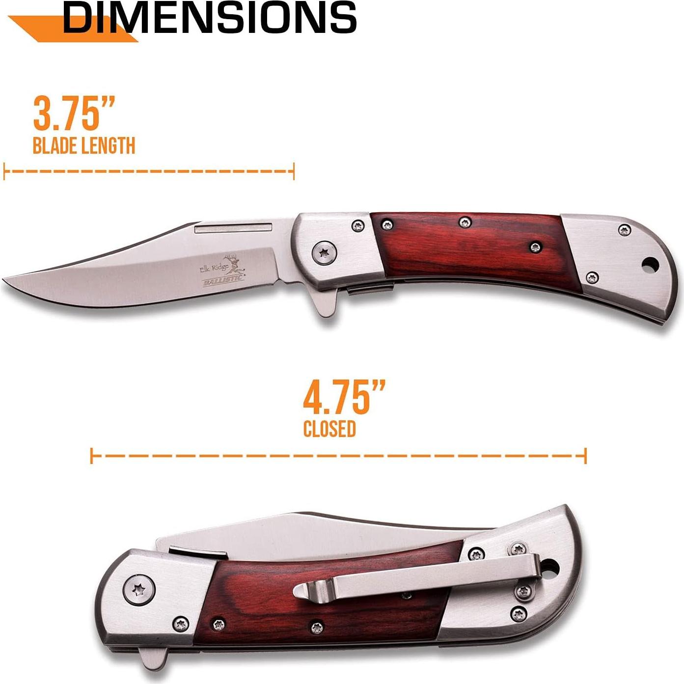 Cuchillo Plegable Asistido Elk Ridge ER-A009, Hoja 9.53 cm