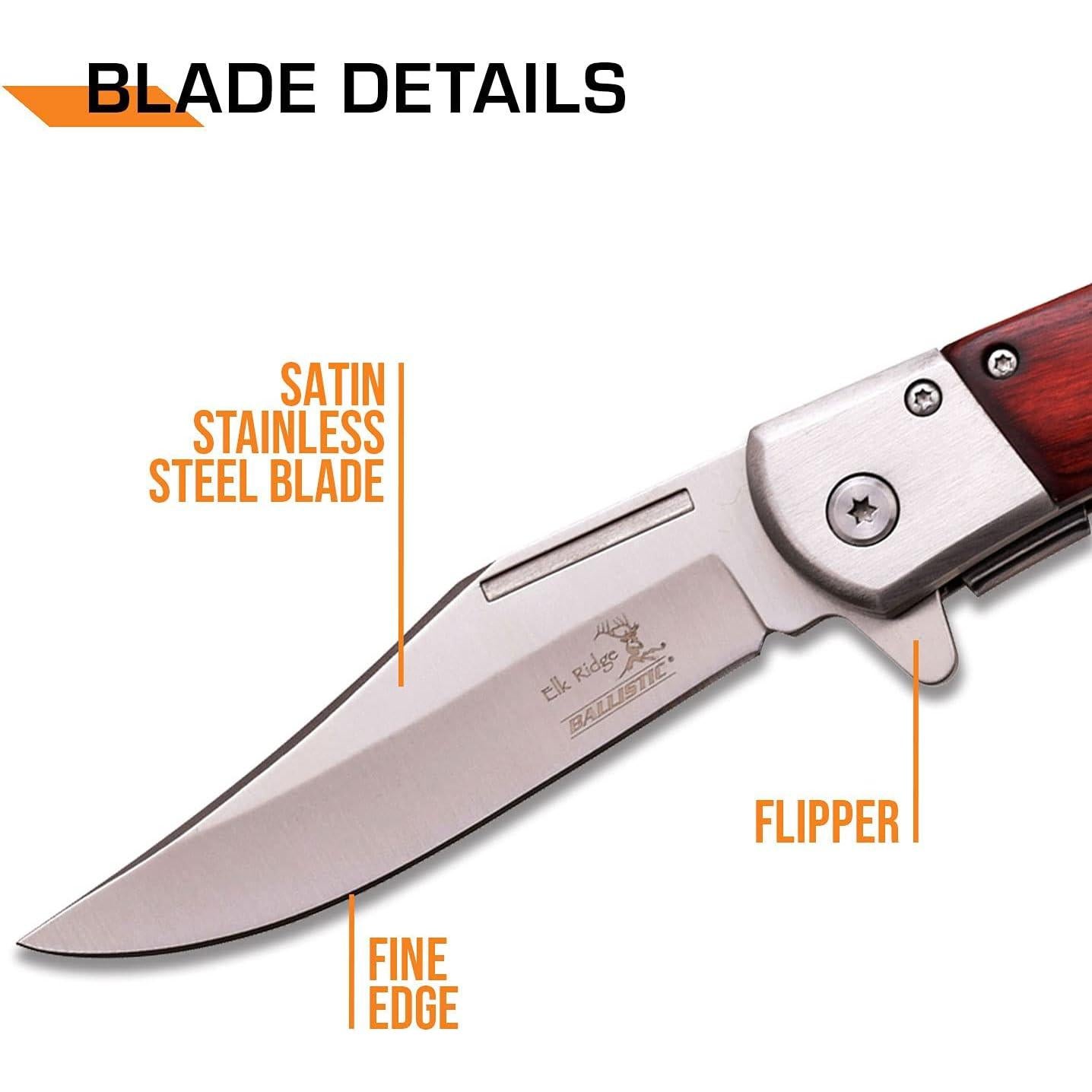 Cuchillo Plegable Asistido Elk Ridge ER-A009, Hoja 9.53 cm