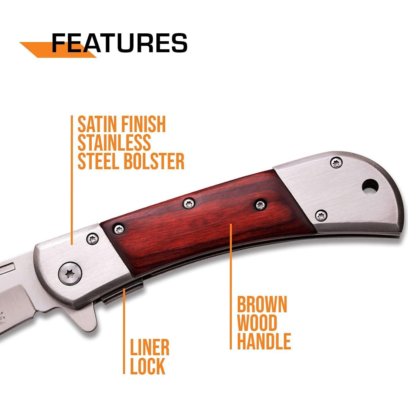 Cuchillo Plegable Asistido Elk Ridge ER-A009, Hoja 9.53 cm