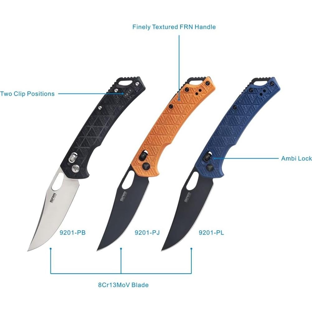 Cuchillo Plegable SRM 9201-PJ Acero Inoxidable 8.99 cm