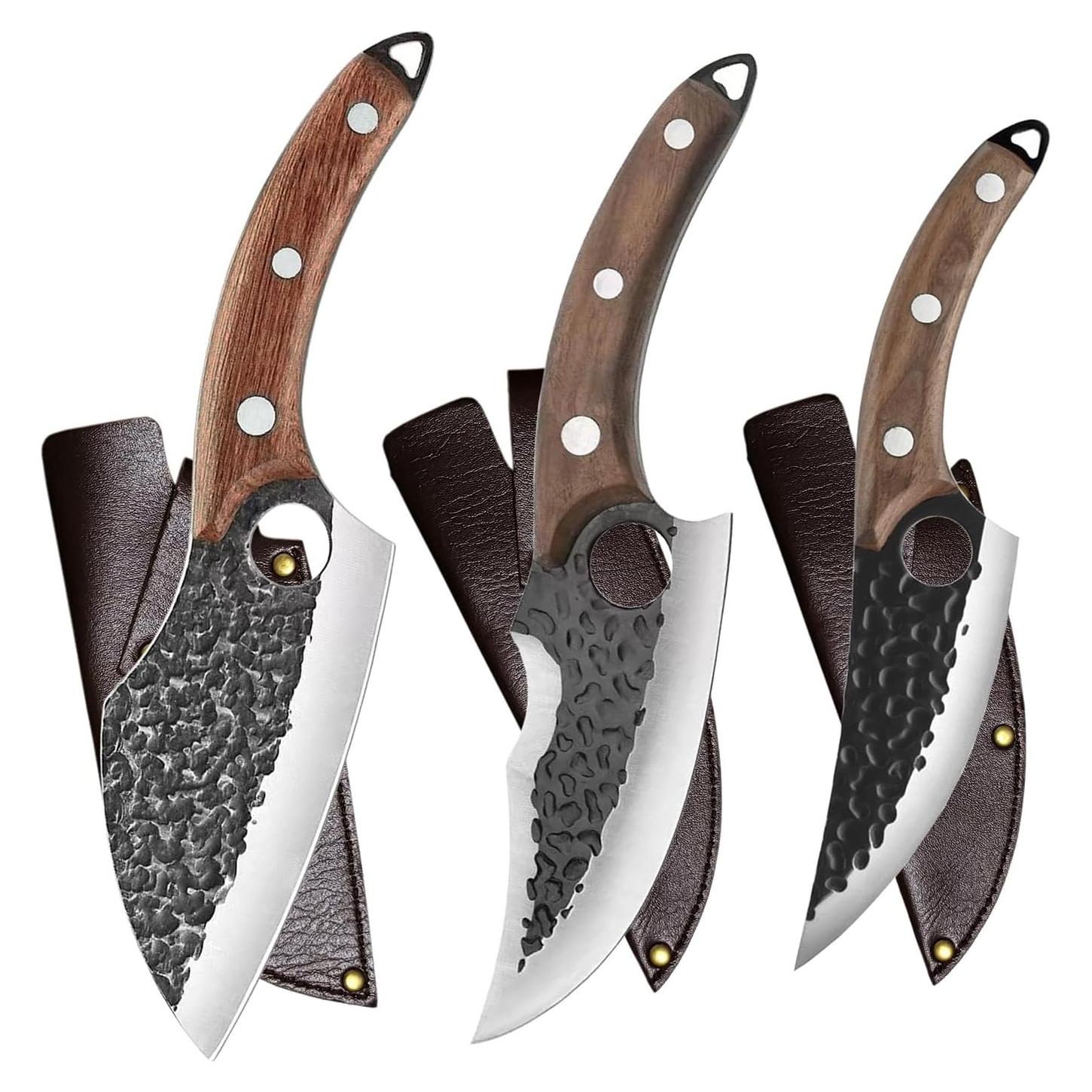 Juego de cuchillos de cocina forjados KNIFAST 6 piezas acero