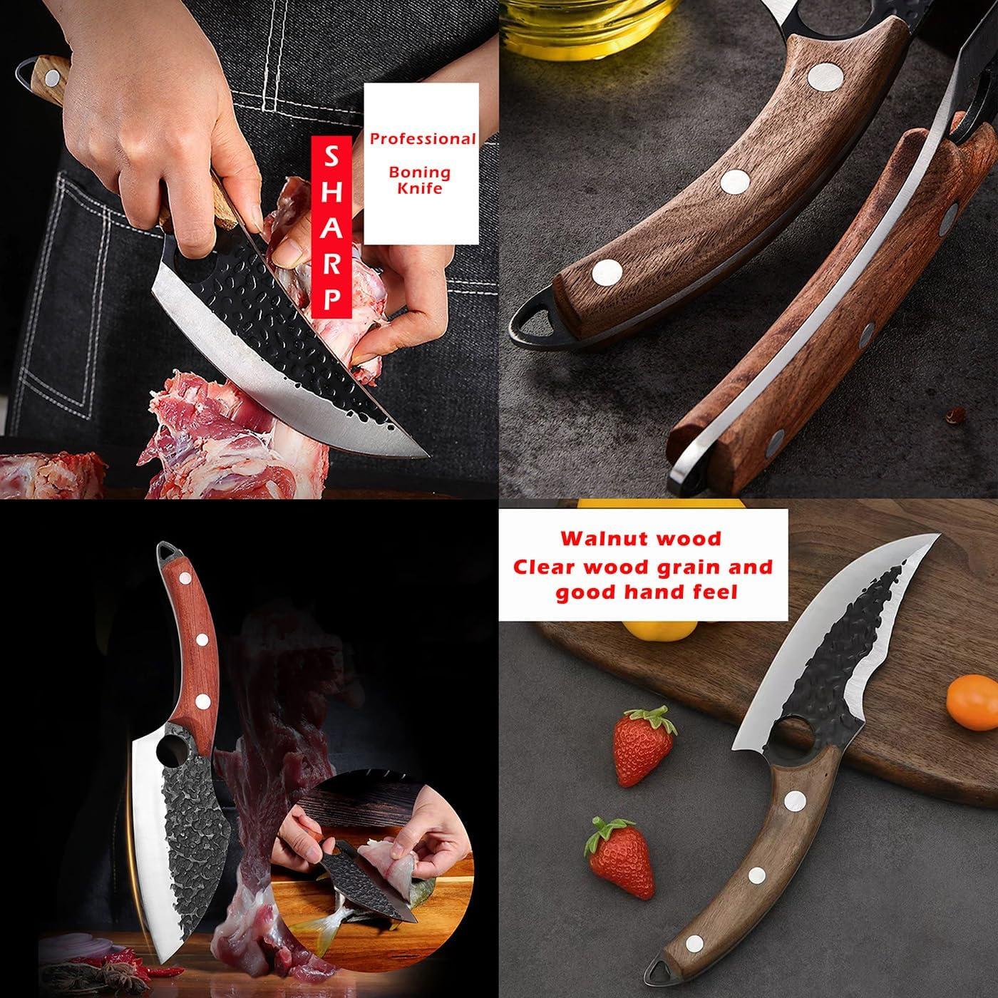 Juego de cuchillos de cocina forjados KNIFAST 6 piezas acero