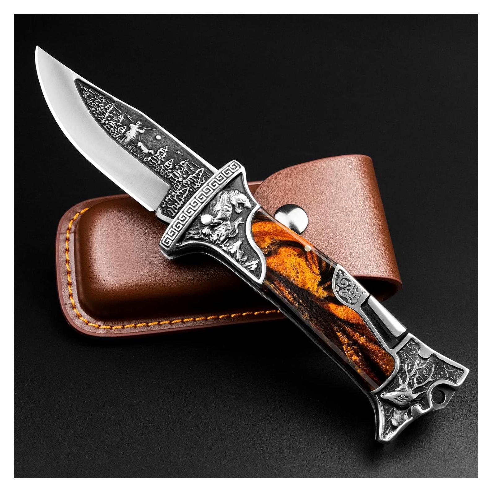 Cuchillo Plegable NedFoss Rugido de Tigre 8.9 cm EDC