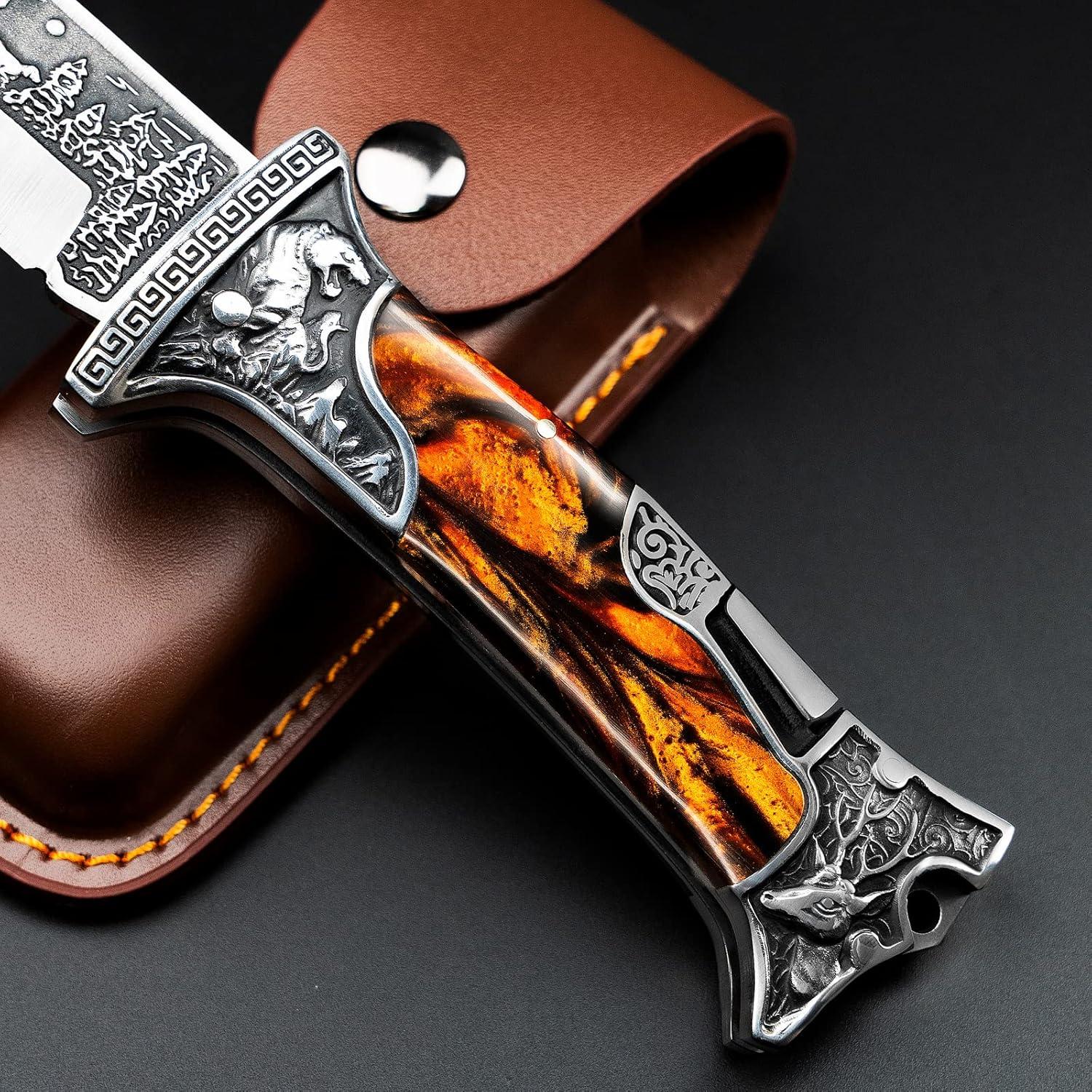 Cuchillo Plegable NedFoss Rugido de Tigre 8.9 cm EDC