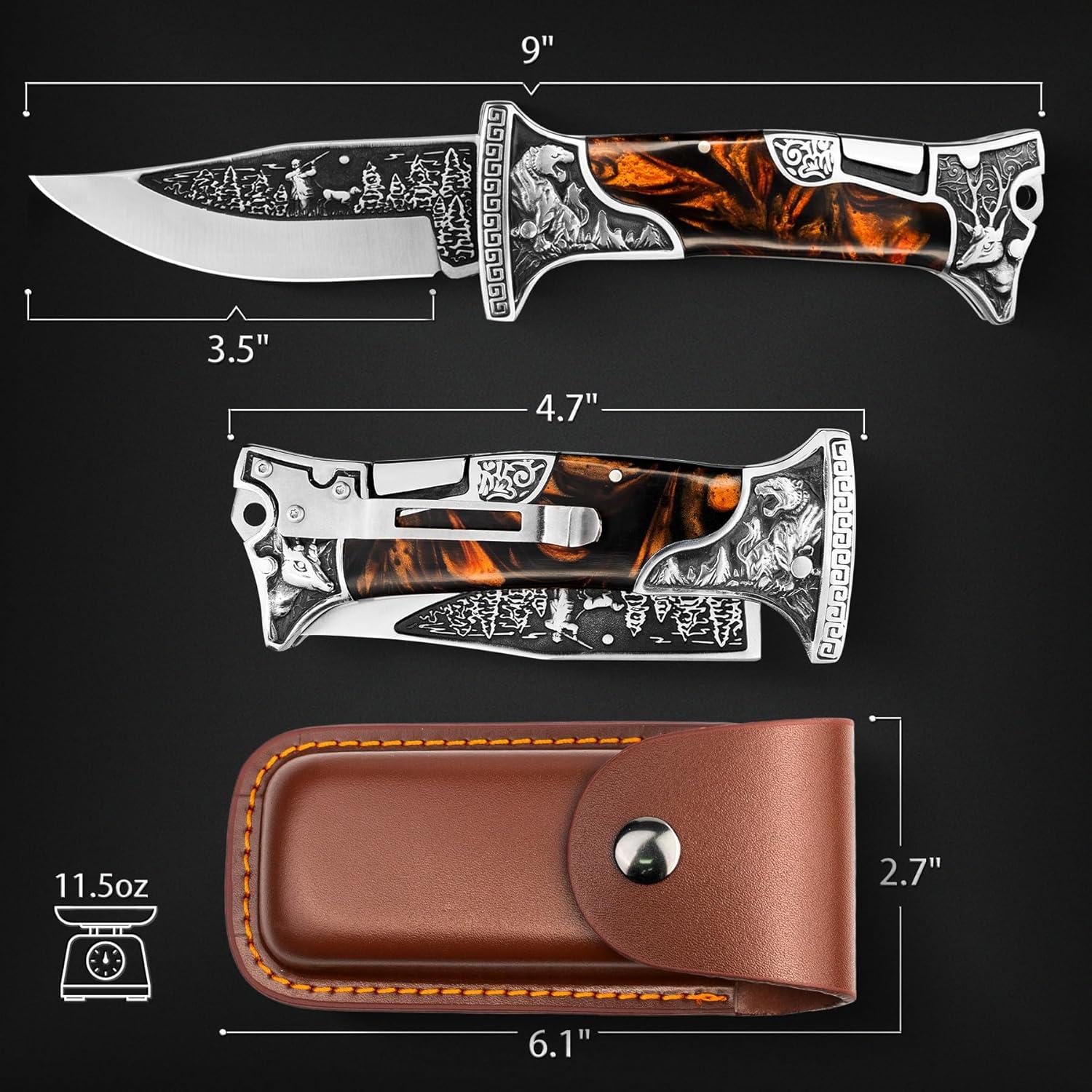 Cuchillo Plegable NedFoss Rugido de Tigre 8.9 cm EDC