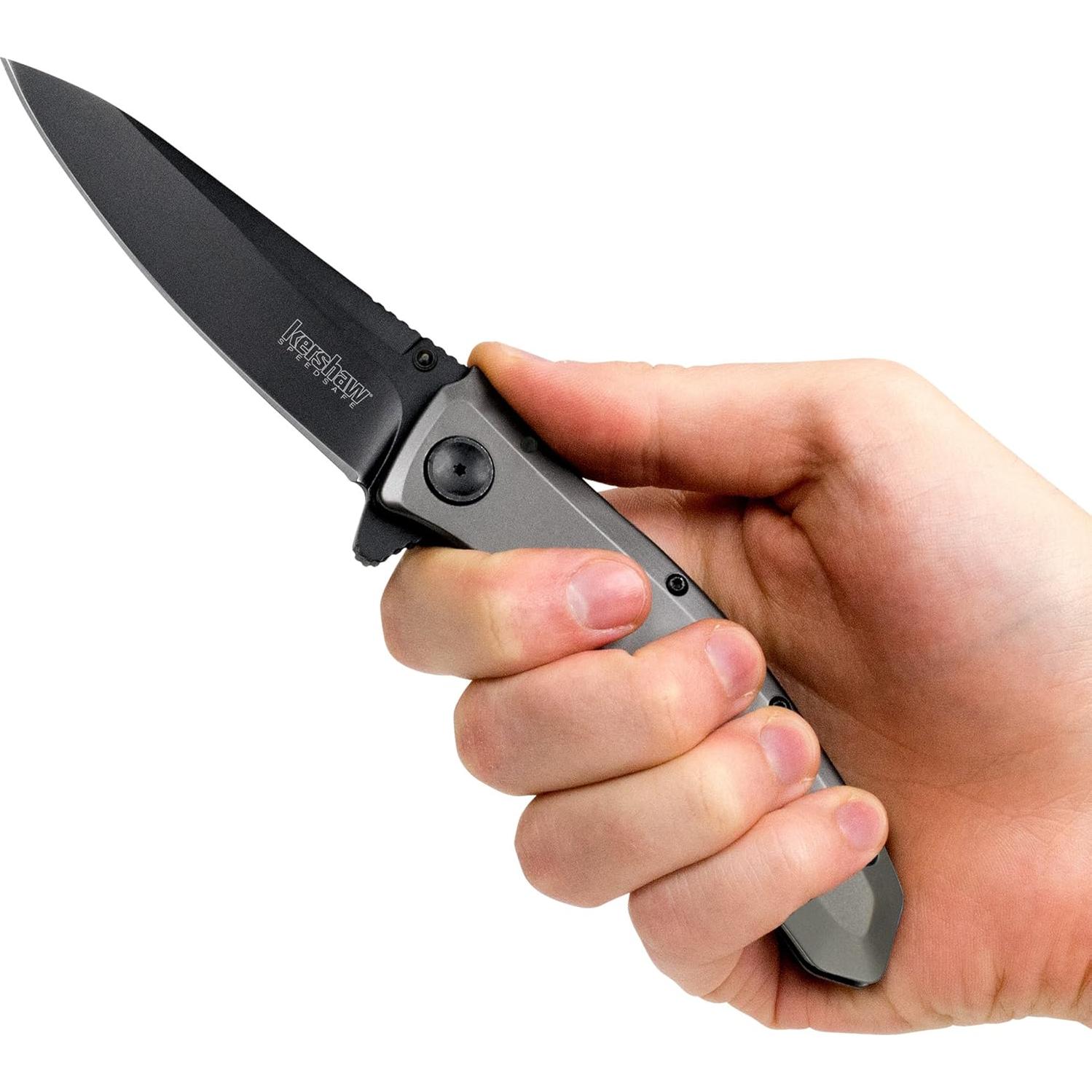 Cuchillo Plegable Kershaw Grid 9.4 cm Acero Inoxidable Gris/Negro