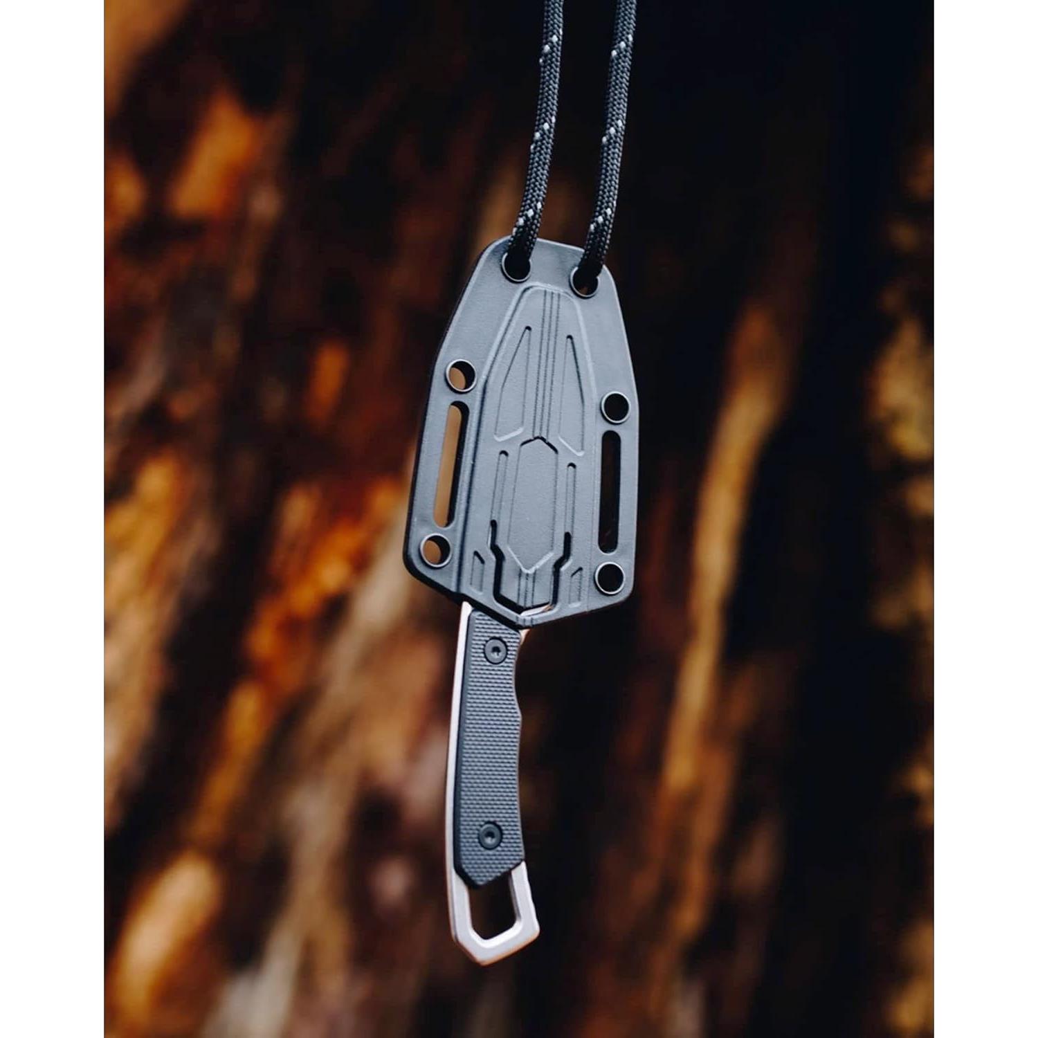 Cuchillo de bolsillo Kershaw Brace 5.08 cm hoja fija negro