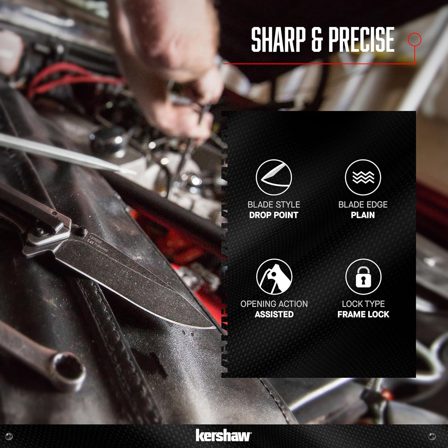 Cuchillo de bolsillo Kershaw Filter 8.26 cm Acero Inoxidable