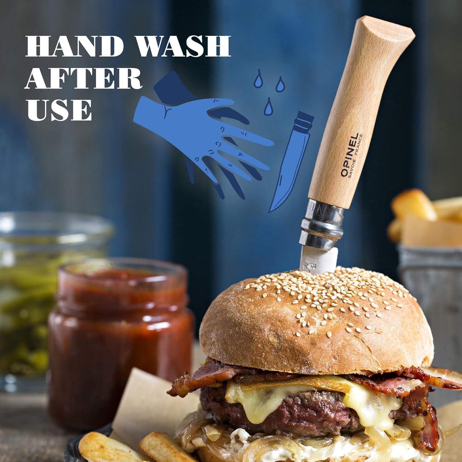 Cuchillo Plegable Opinel No.08 Acero Inoxidable 8.3 cm