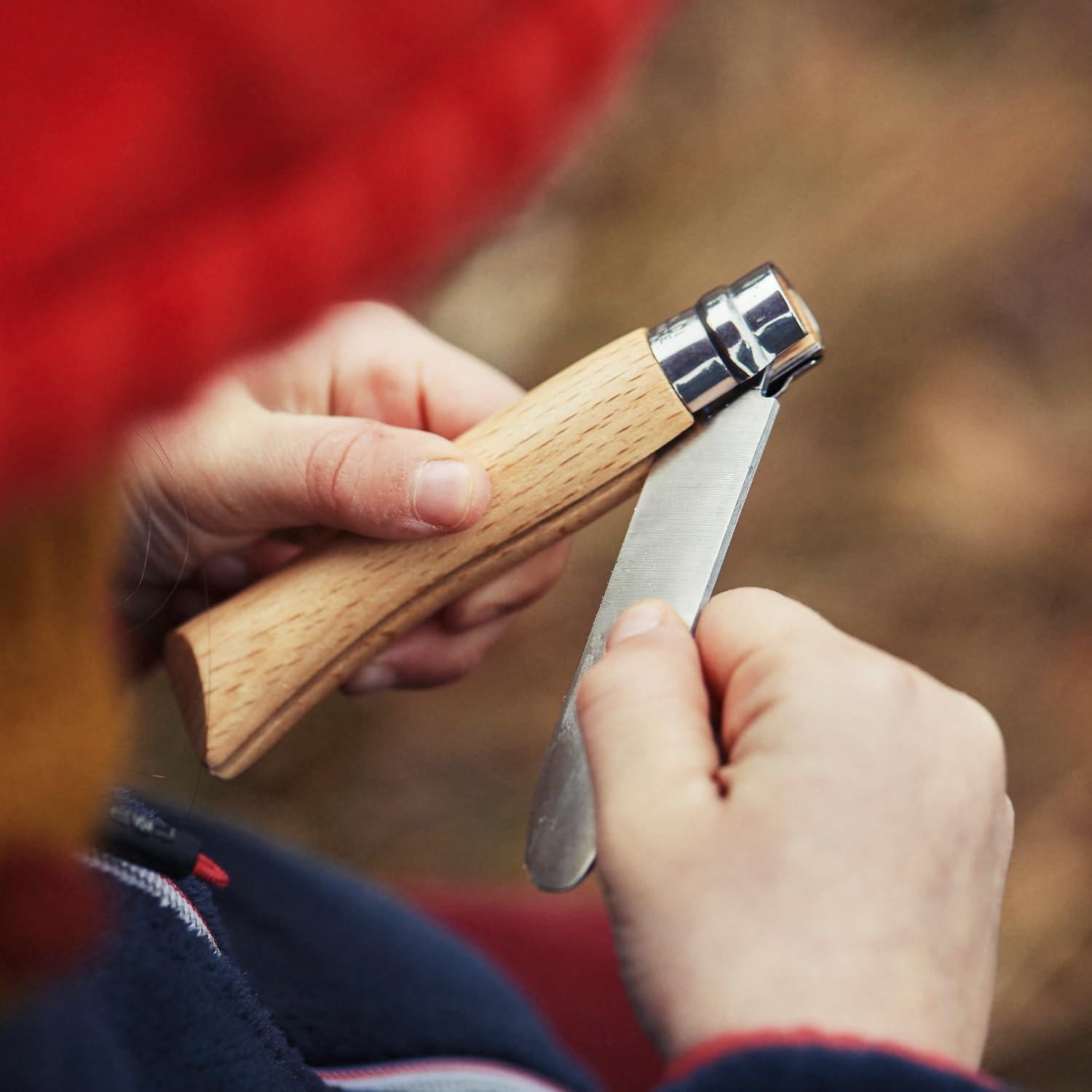 Cuchillo Plegable Opinel Mi Primer No.7 para Niños - Hoja 8.89 cm